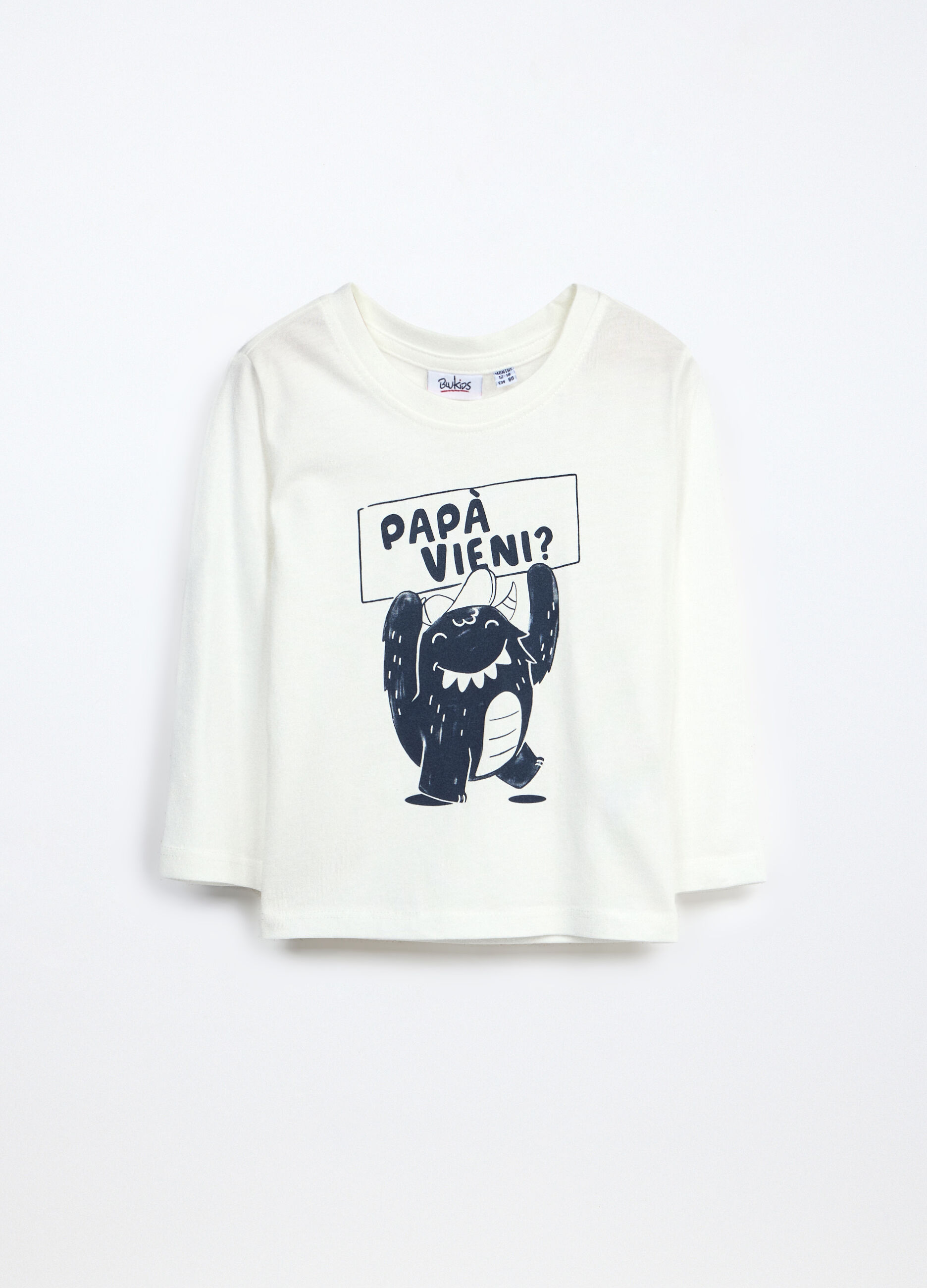 T-shirt in jersey di puro cotone neonato_0