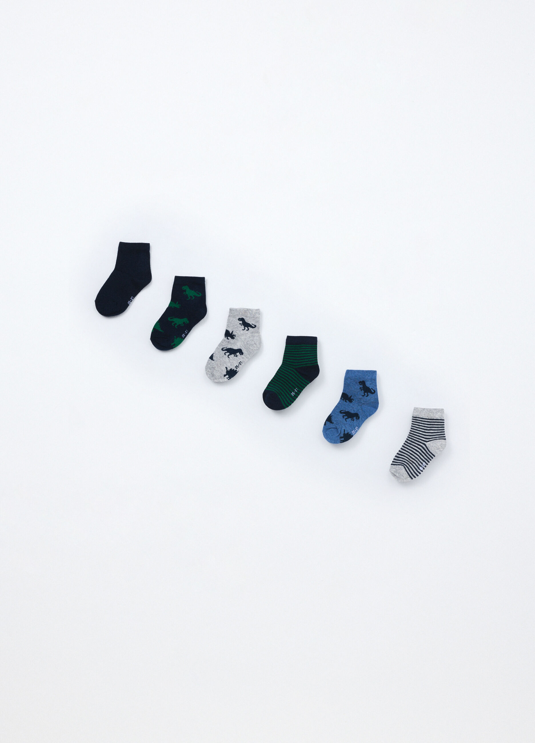 Pack 7 calze corte misto cotone bambino_1