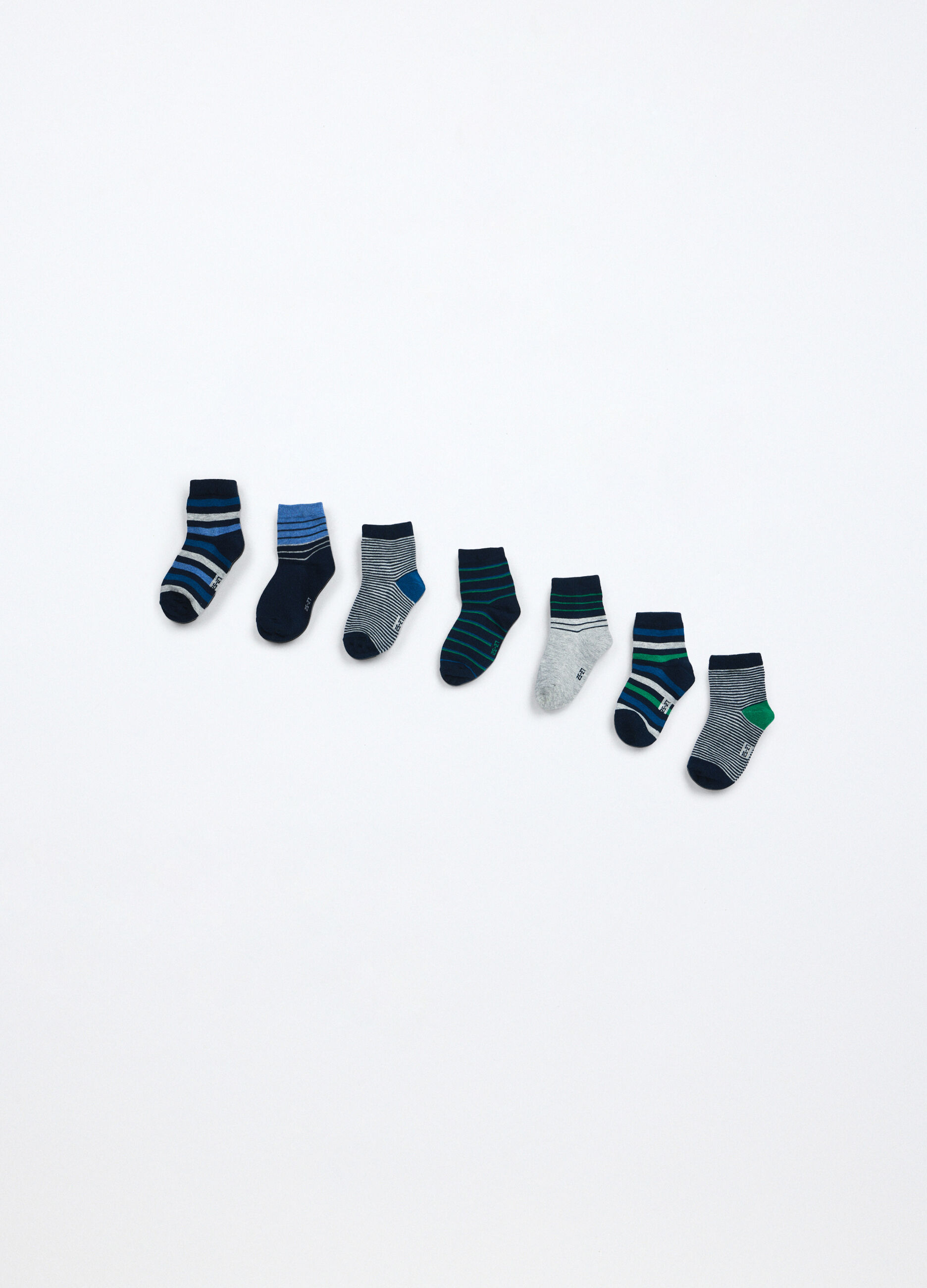 Pack 7 calzini corti misto cotone bambino_1