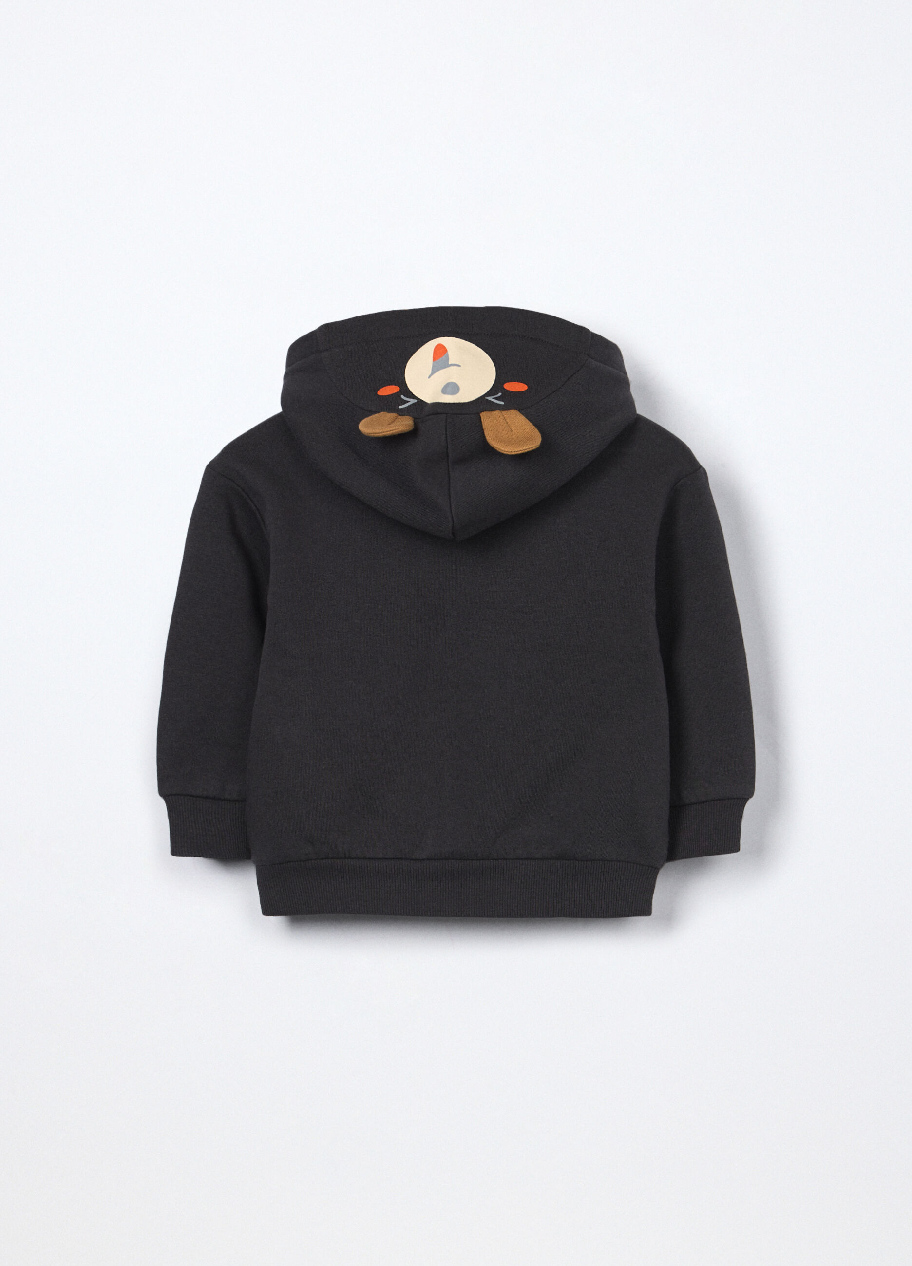 Felpa in puro cotone con cappuccio neonato_1