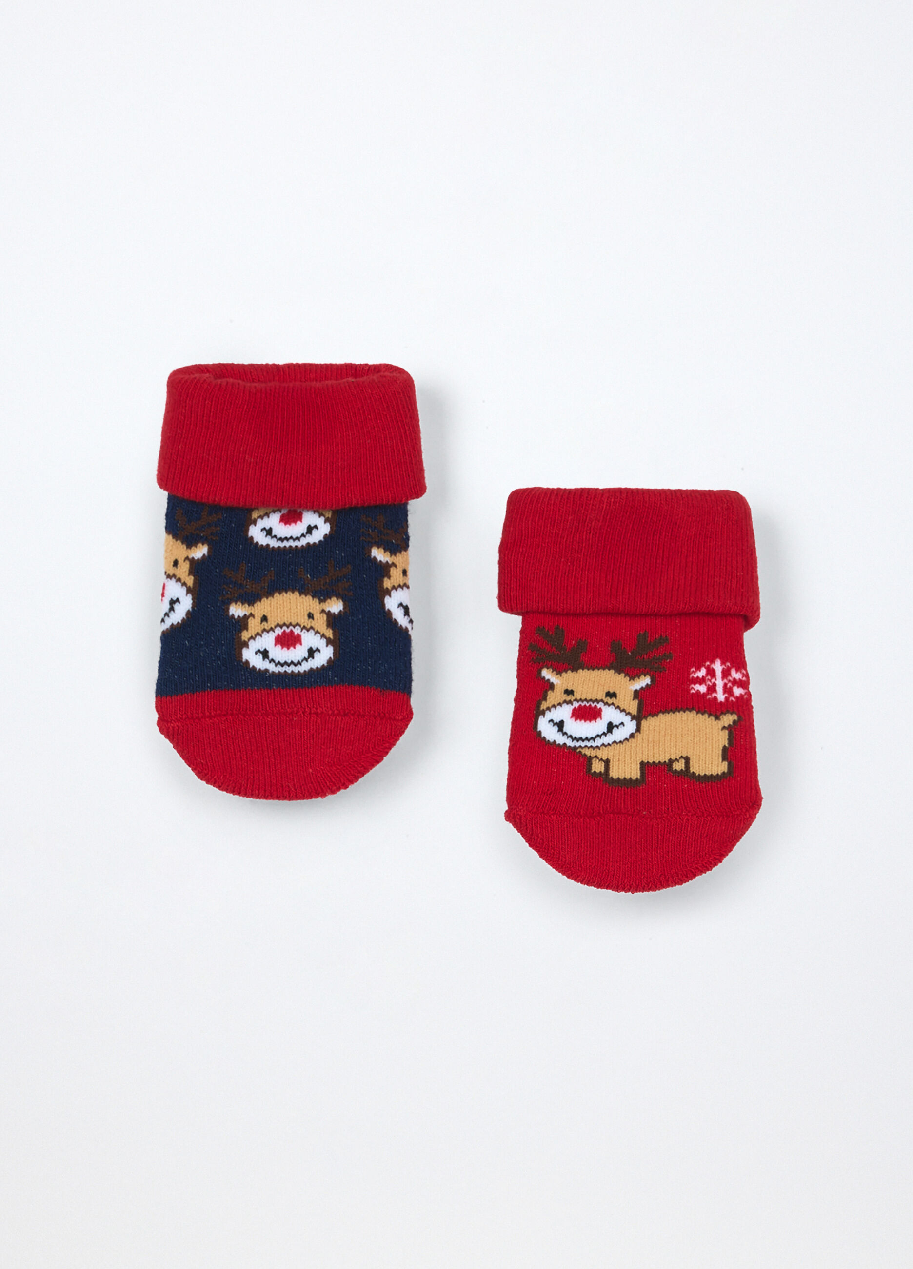 Pack 2 calzini antiscivolo in spugna misto cotone_1