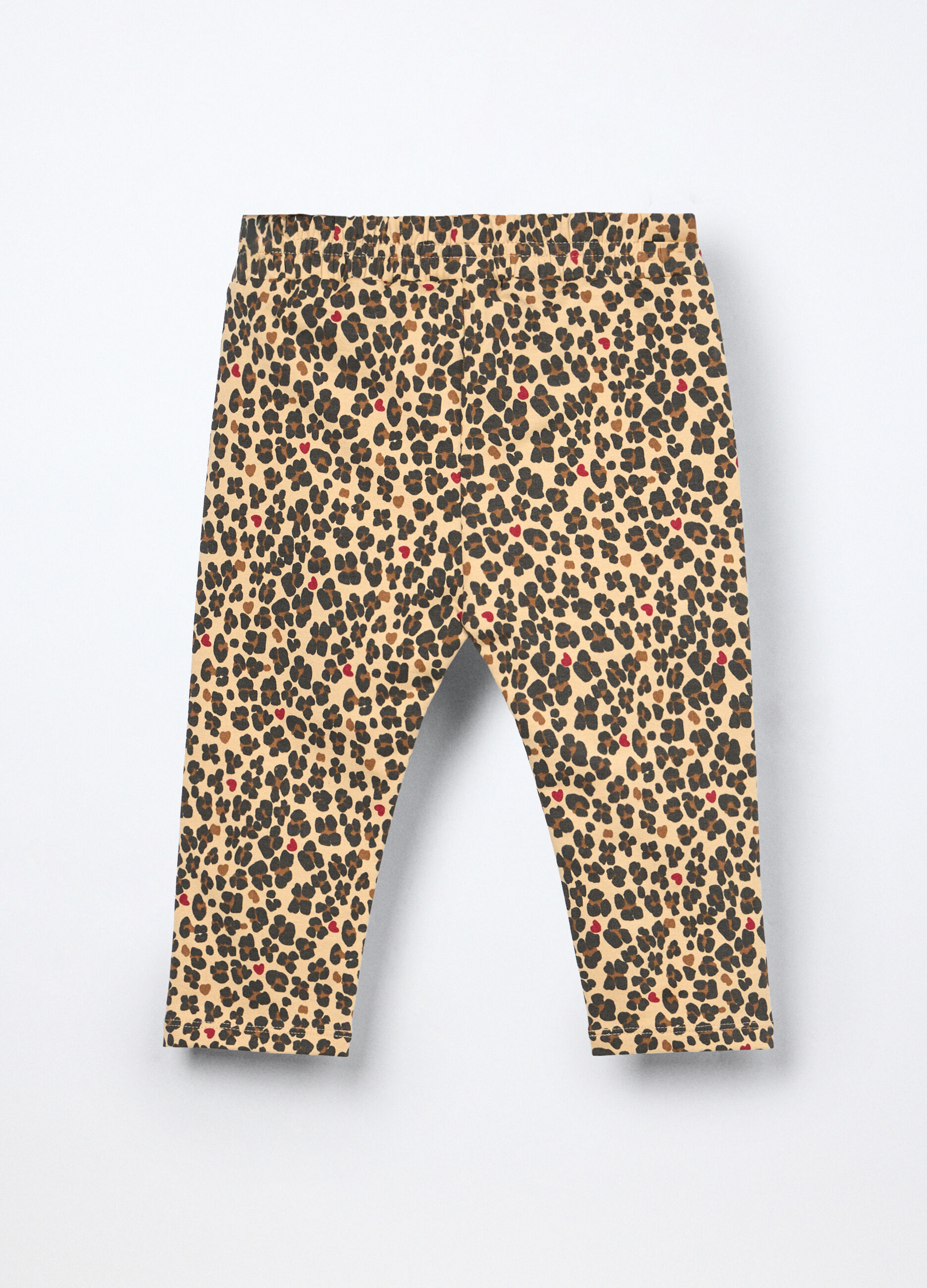 Jogger in french terry di cotone stretch neonata_1