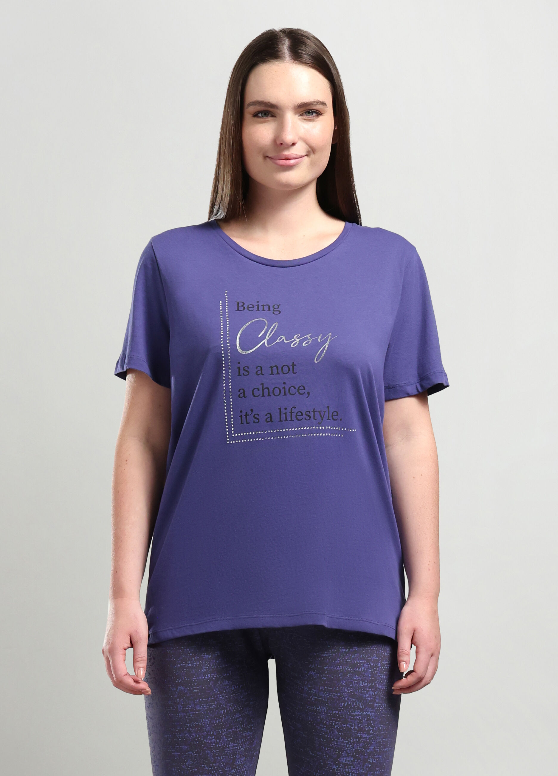 T-shirt in puro cotone donna curvy_0