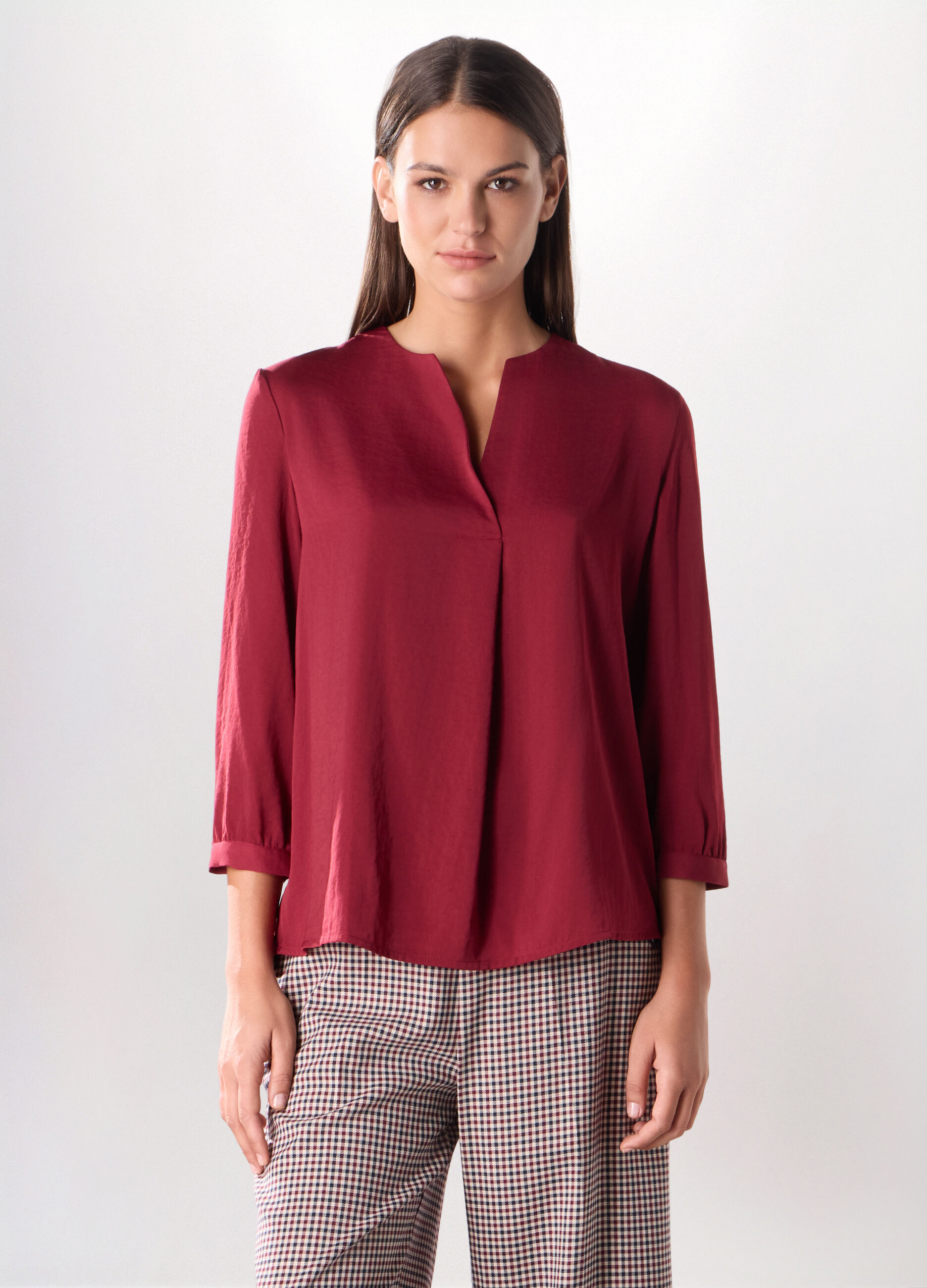 Blusa in raso donna_0