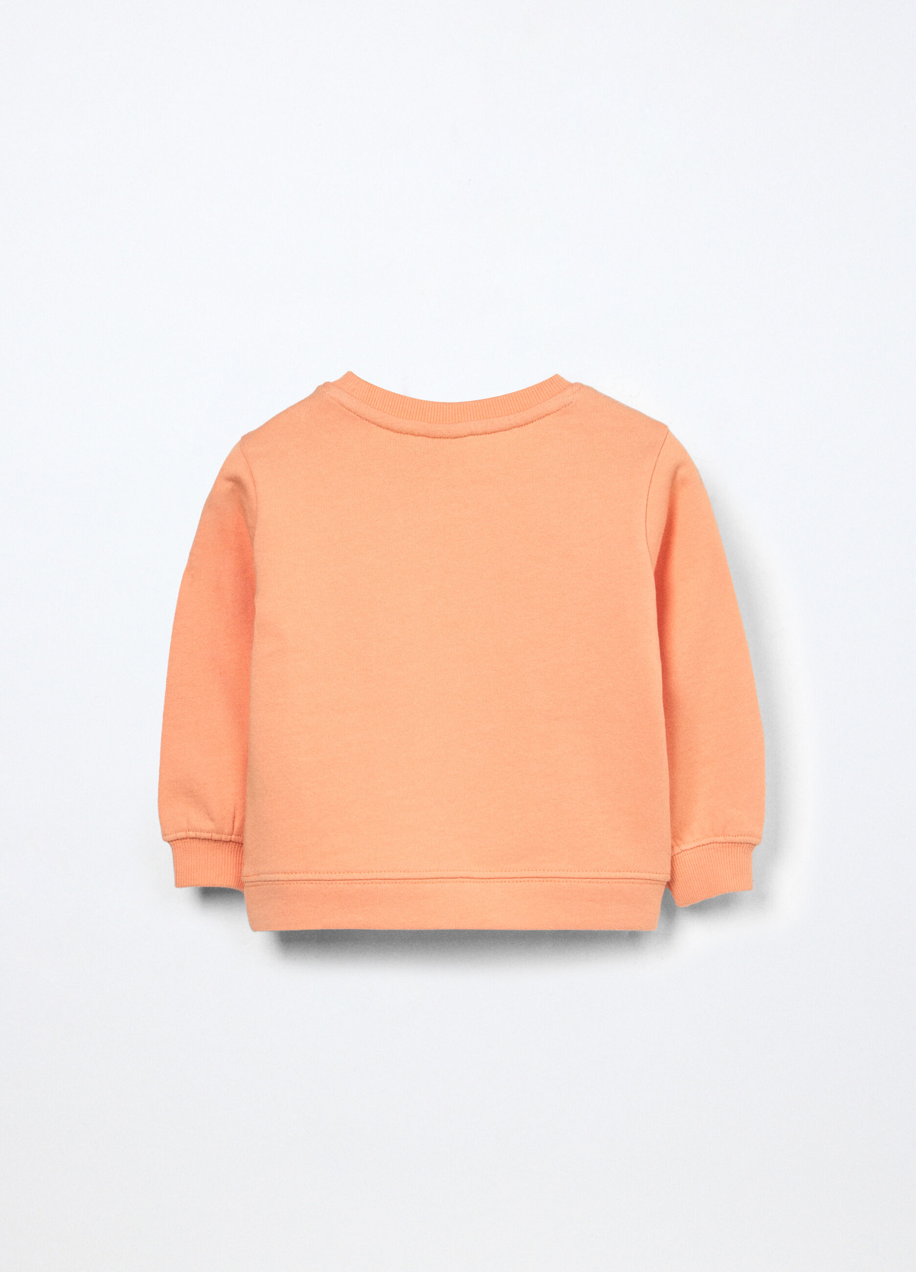 Felpa in french terry di puro cotone neonata_1