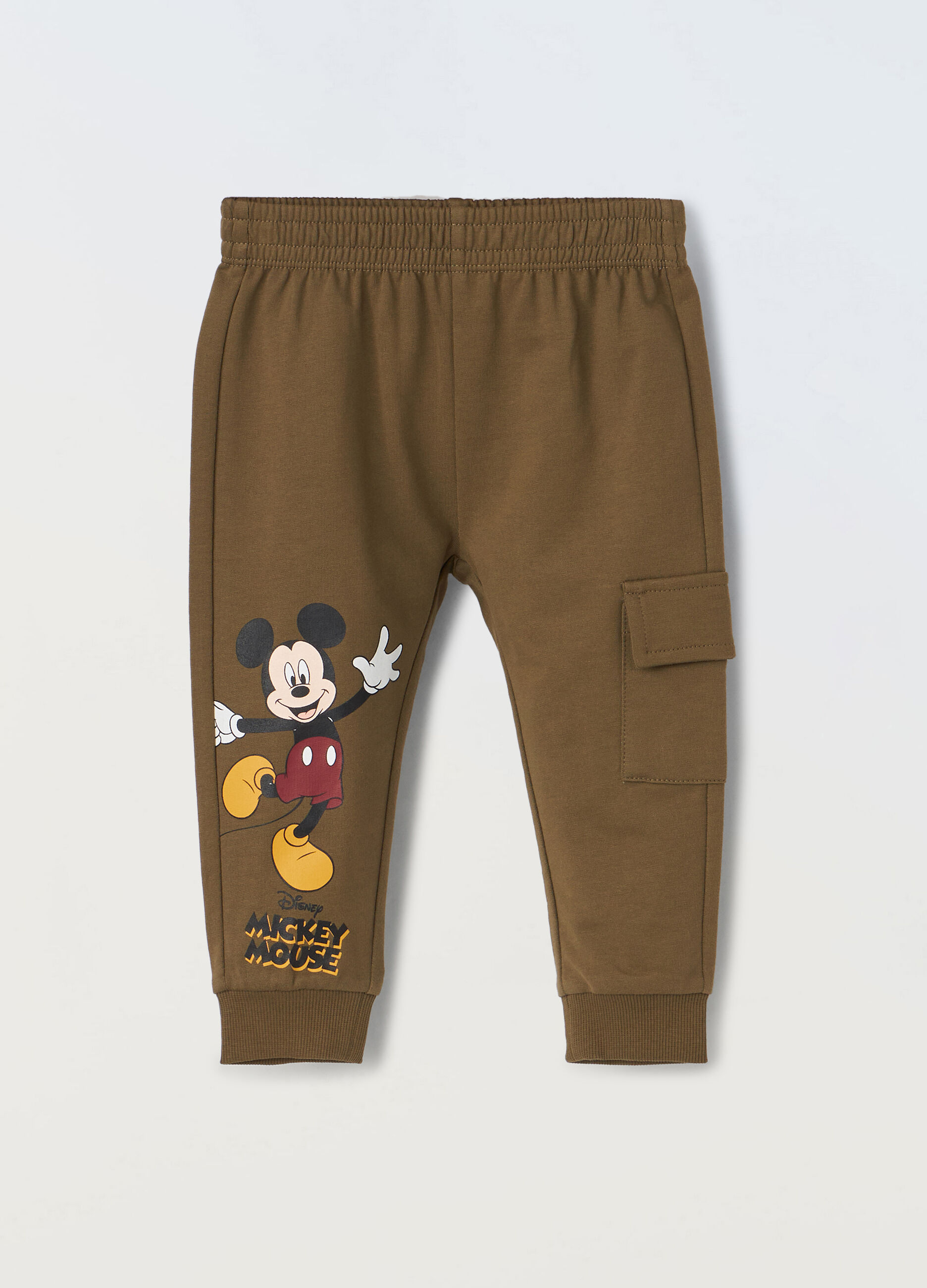Joggers Mickey Mouse in puro cotone neonato_0