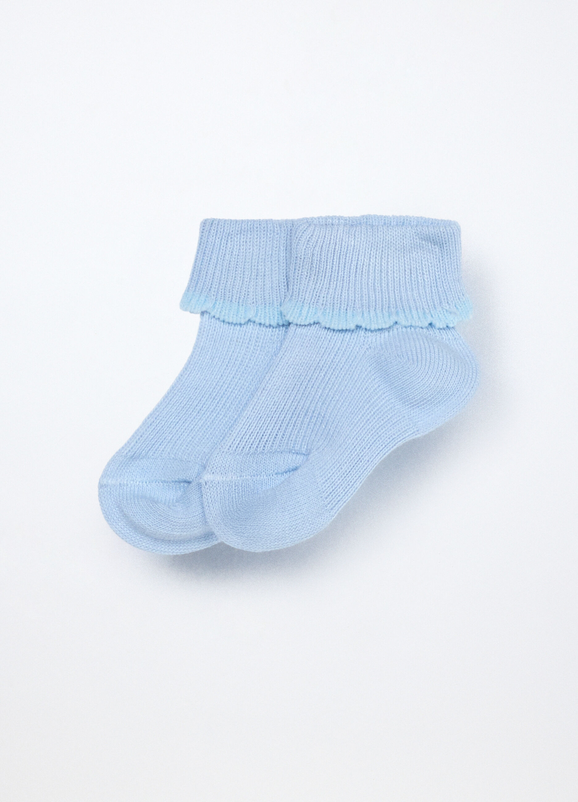 Pack 2 calze misto cotone Made in Italy neonato _0