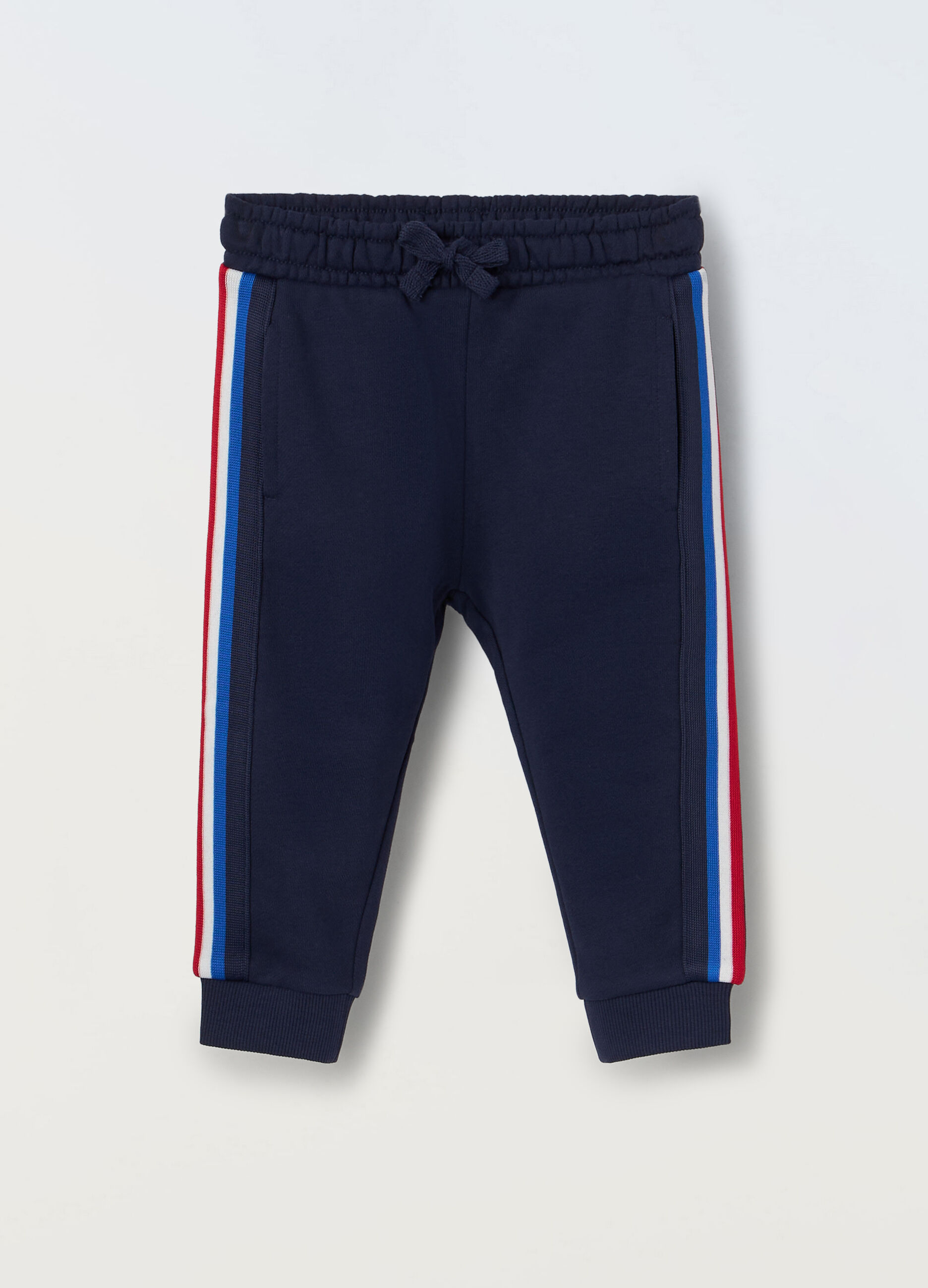 Joggers in french terry di puro cotone neonato_0