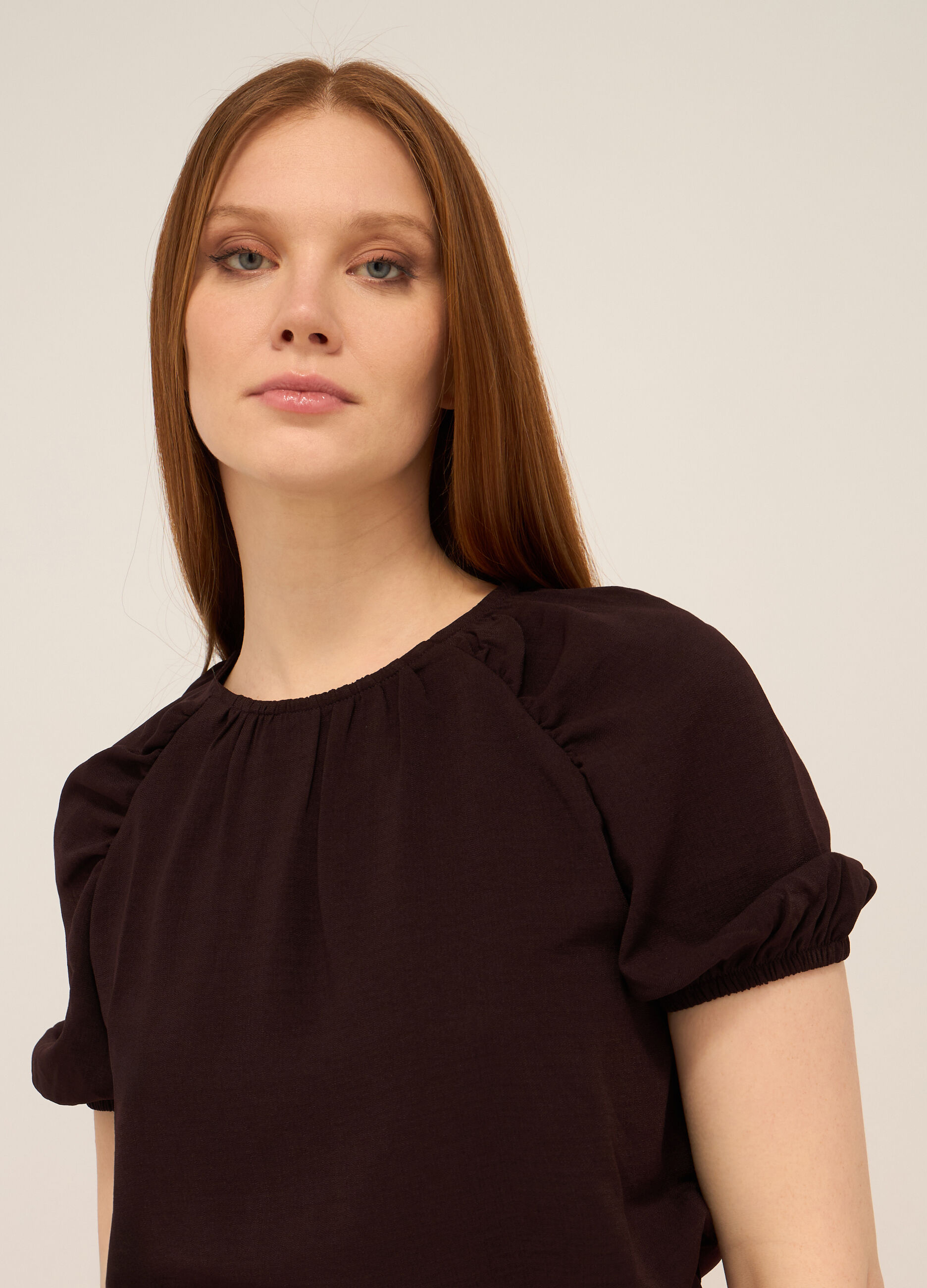 Blusa in crepe donna_2