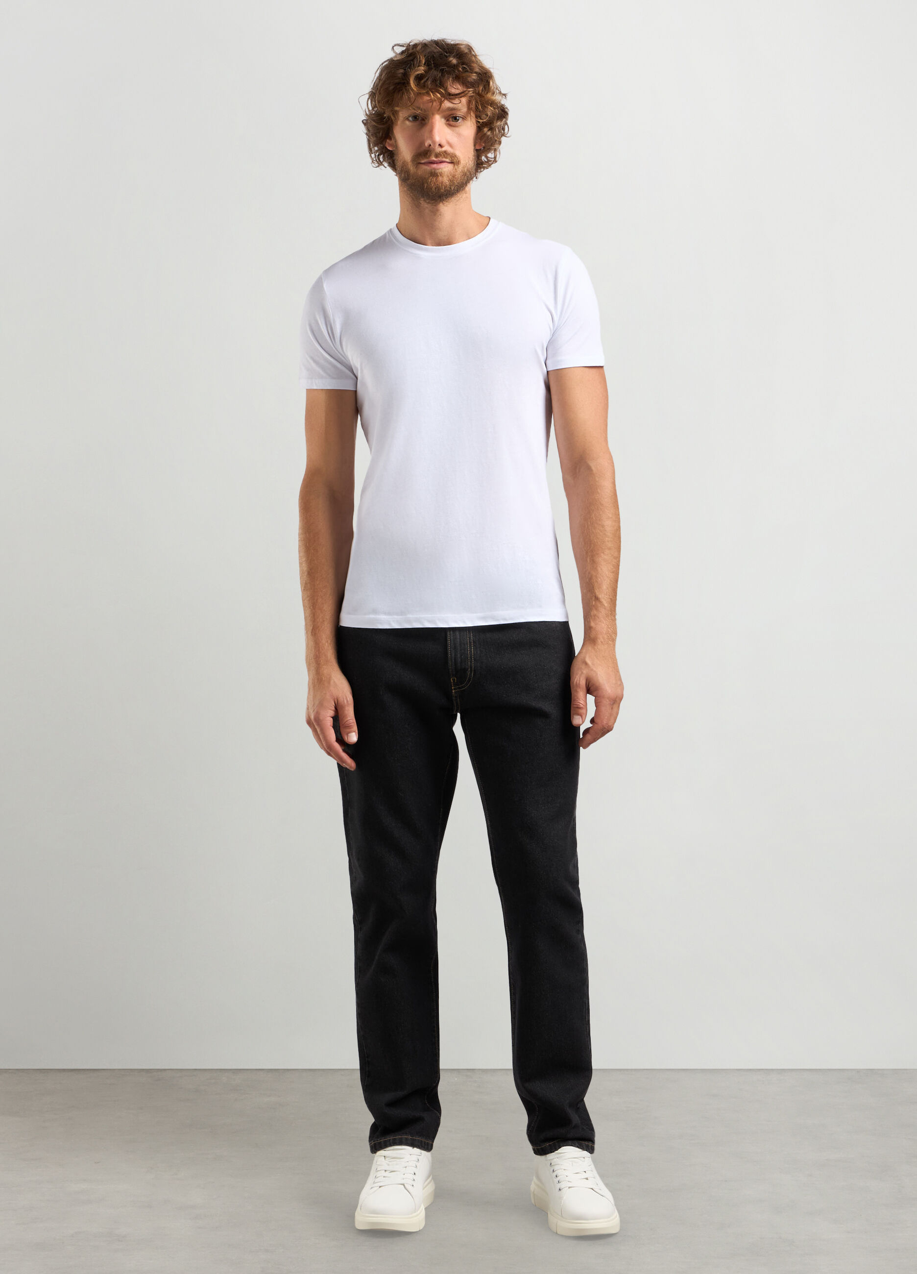 Jeans in cotone slim fit uomo_0