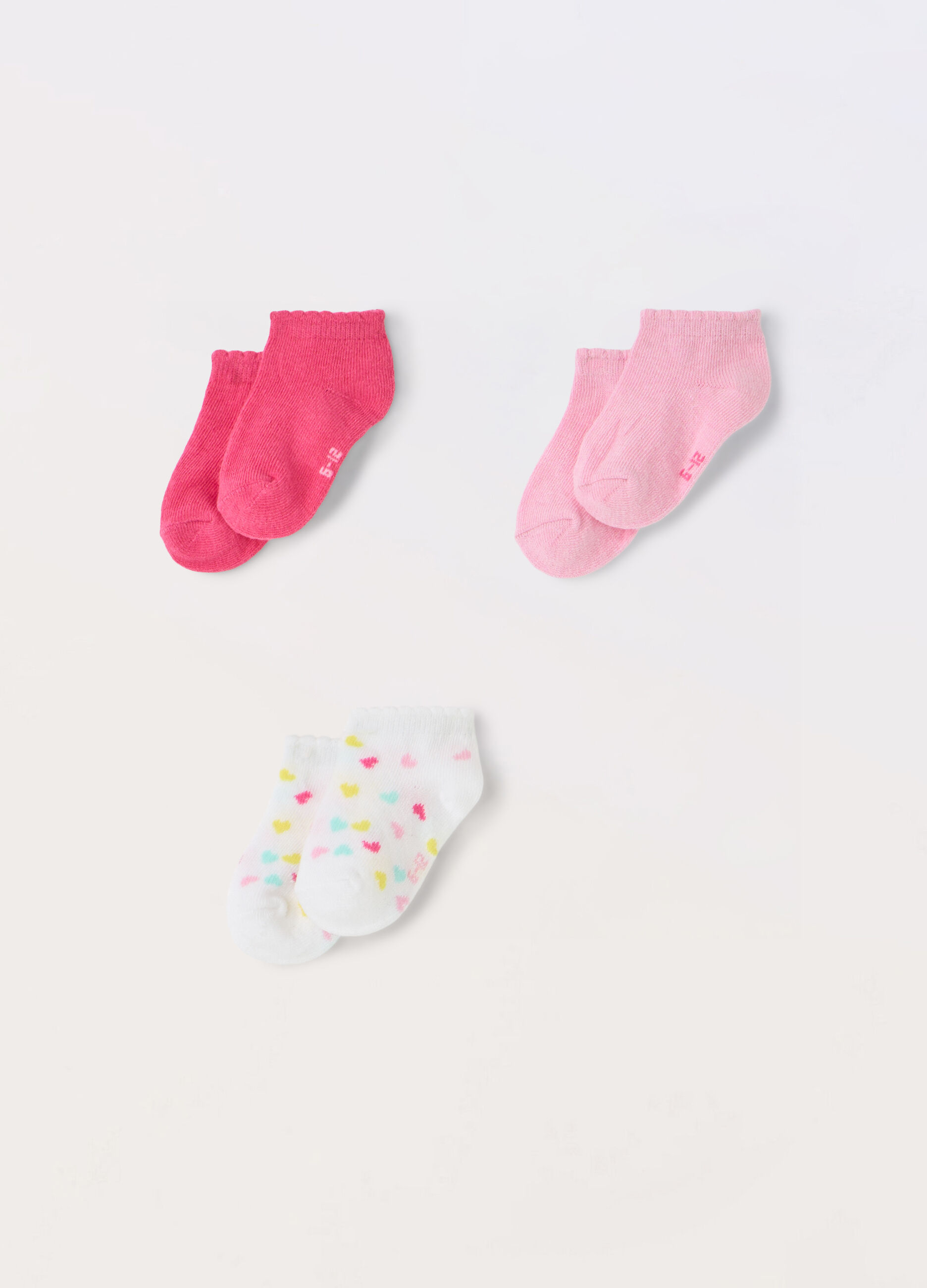 Pack 3 calze corte misto cotone neonata_0