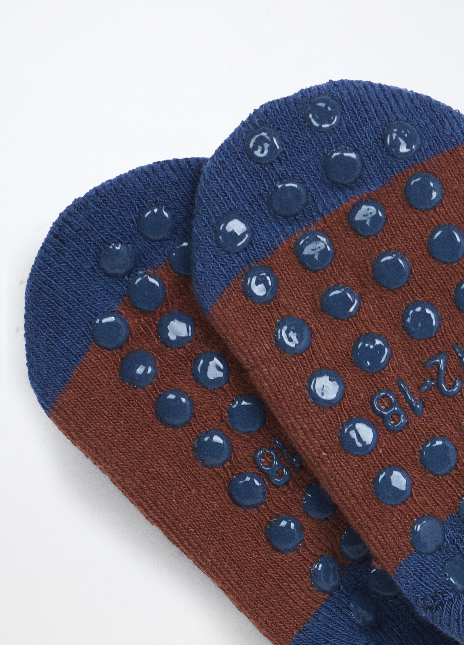 Scarpine antiscivolo in spugna misto cotone neonato_2