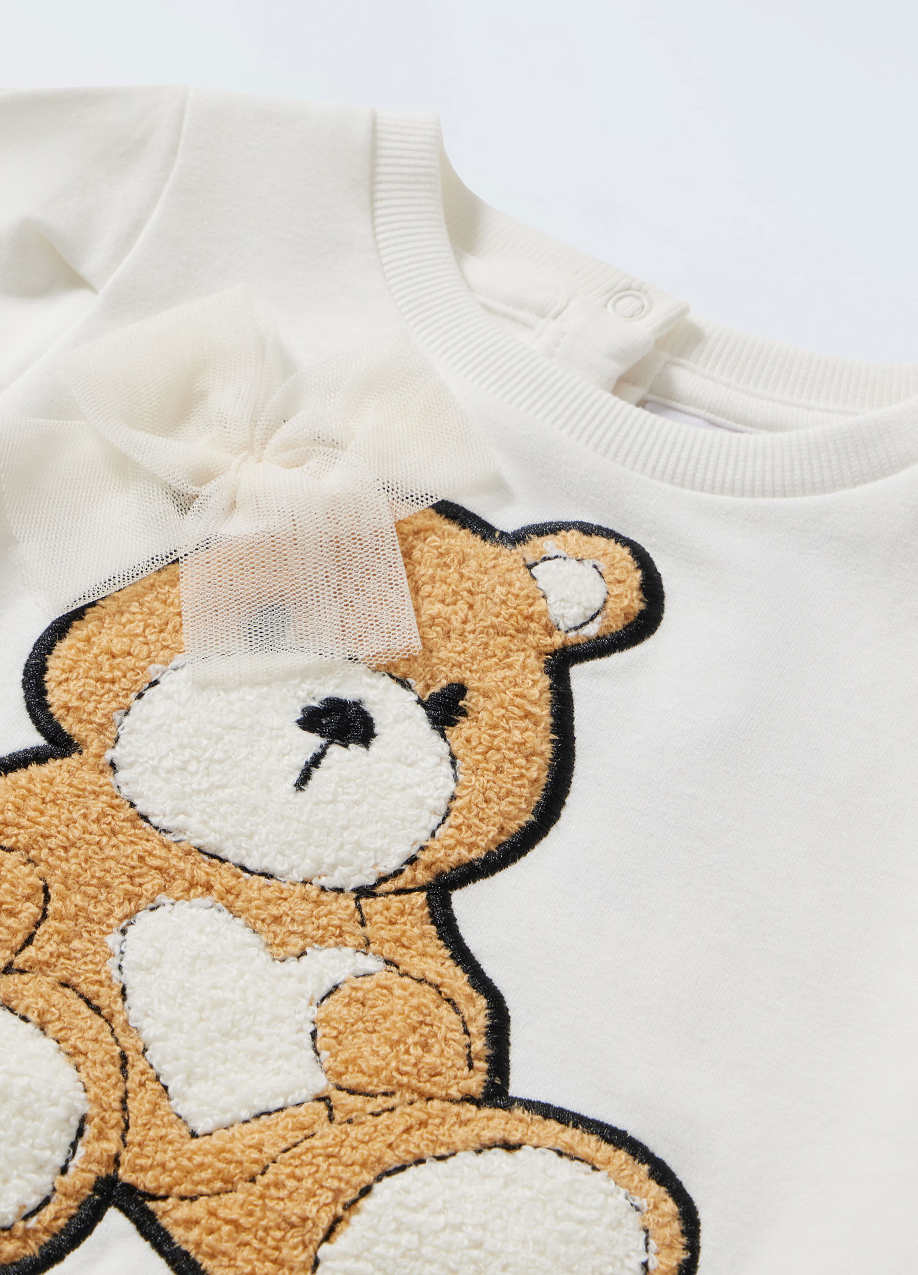 Felpa in cotone stretch neonata_1