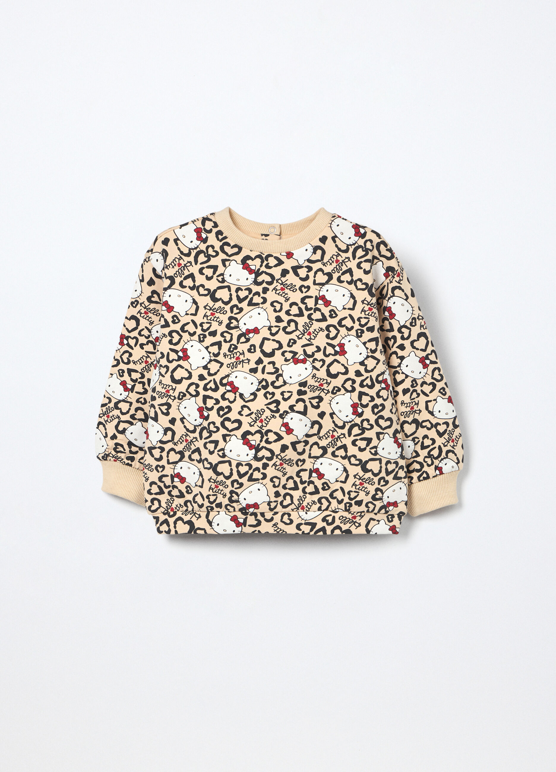 Felpa Hello Kitty in french terry di cotone stretch neonata_0