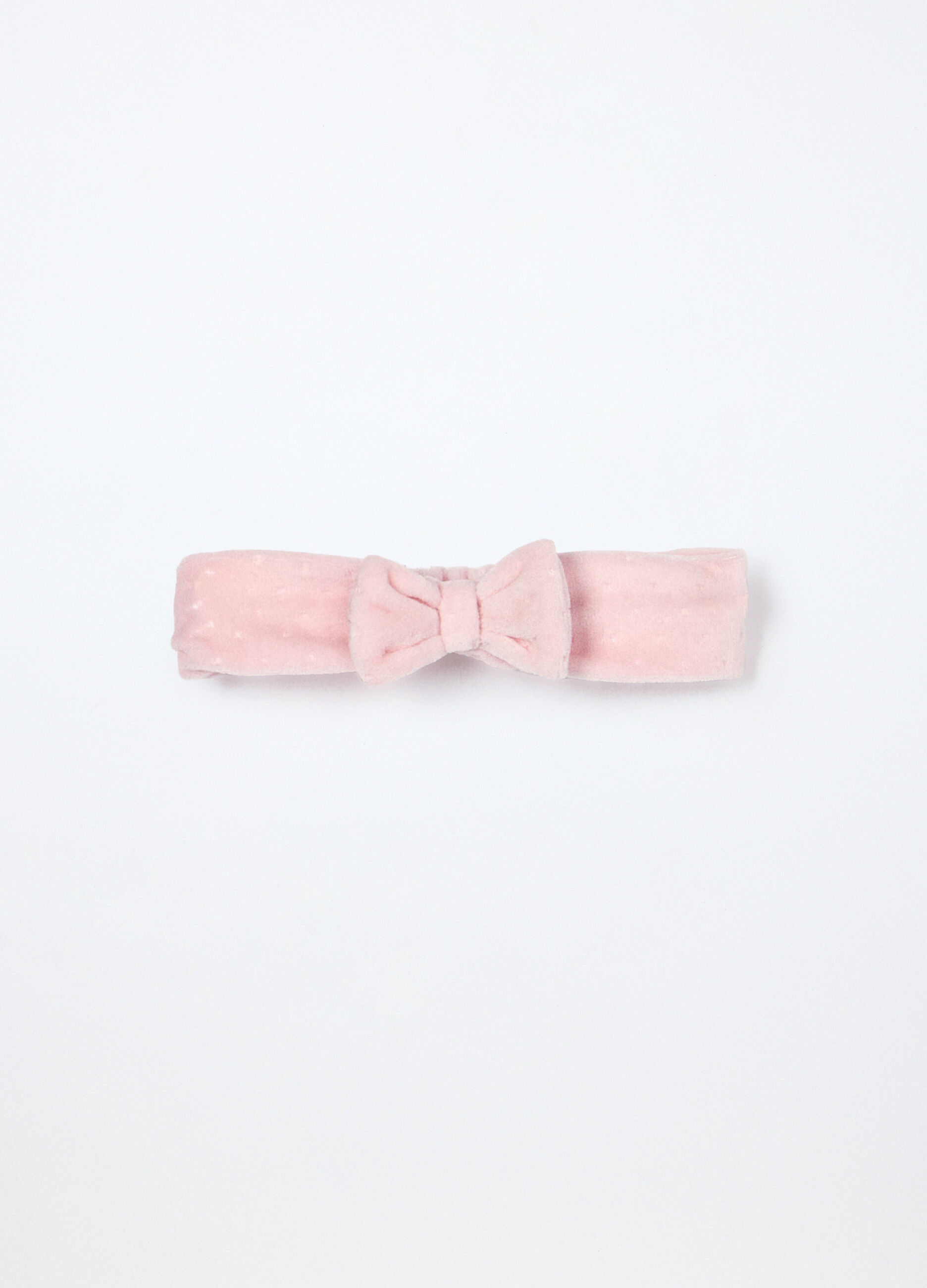 Fascetta misto cotone velour neonata_0