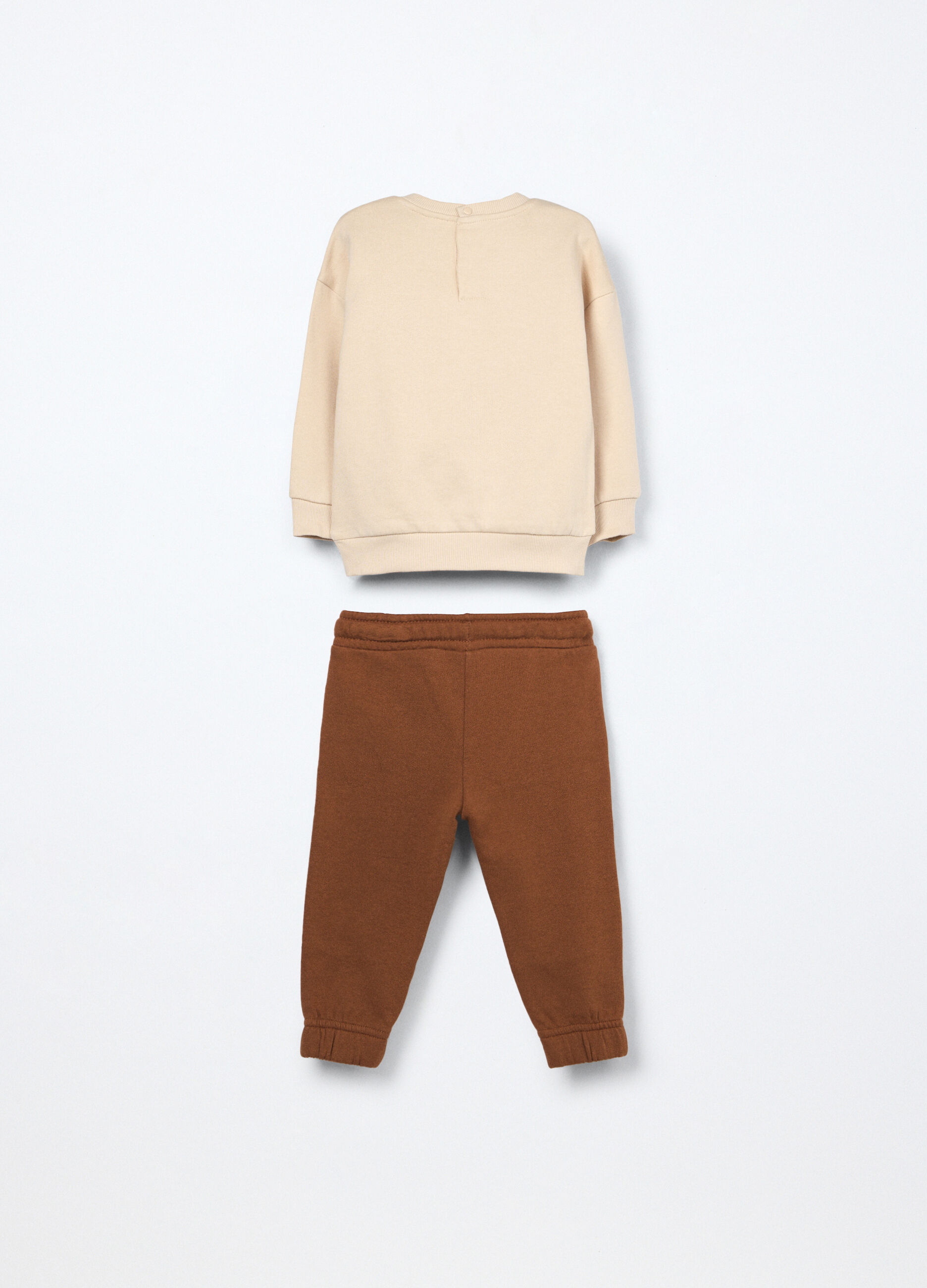 Jogging set in felpa si puro cotone neonato_1