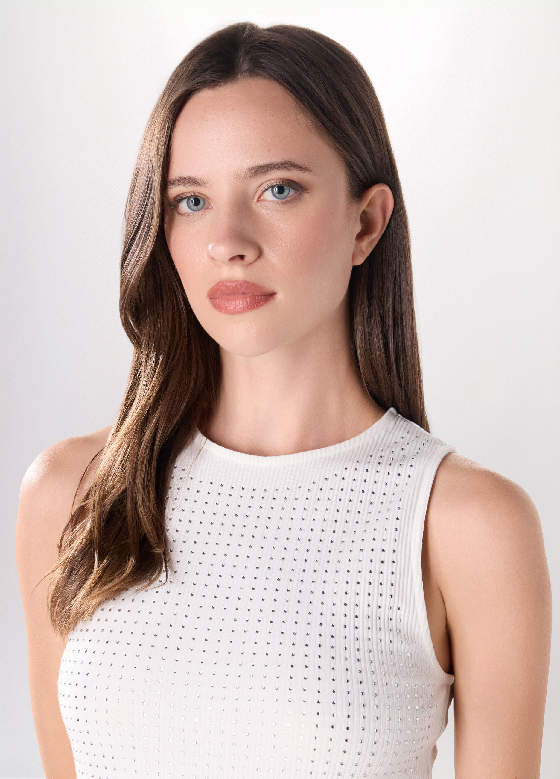 Top in costina di cotone stretch donna_2