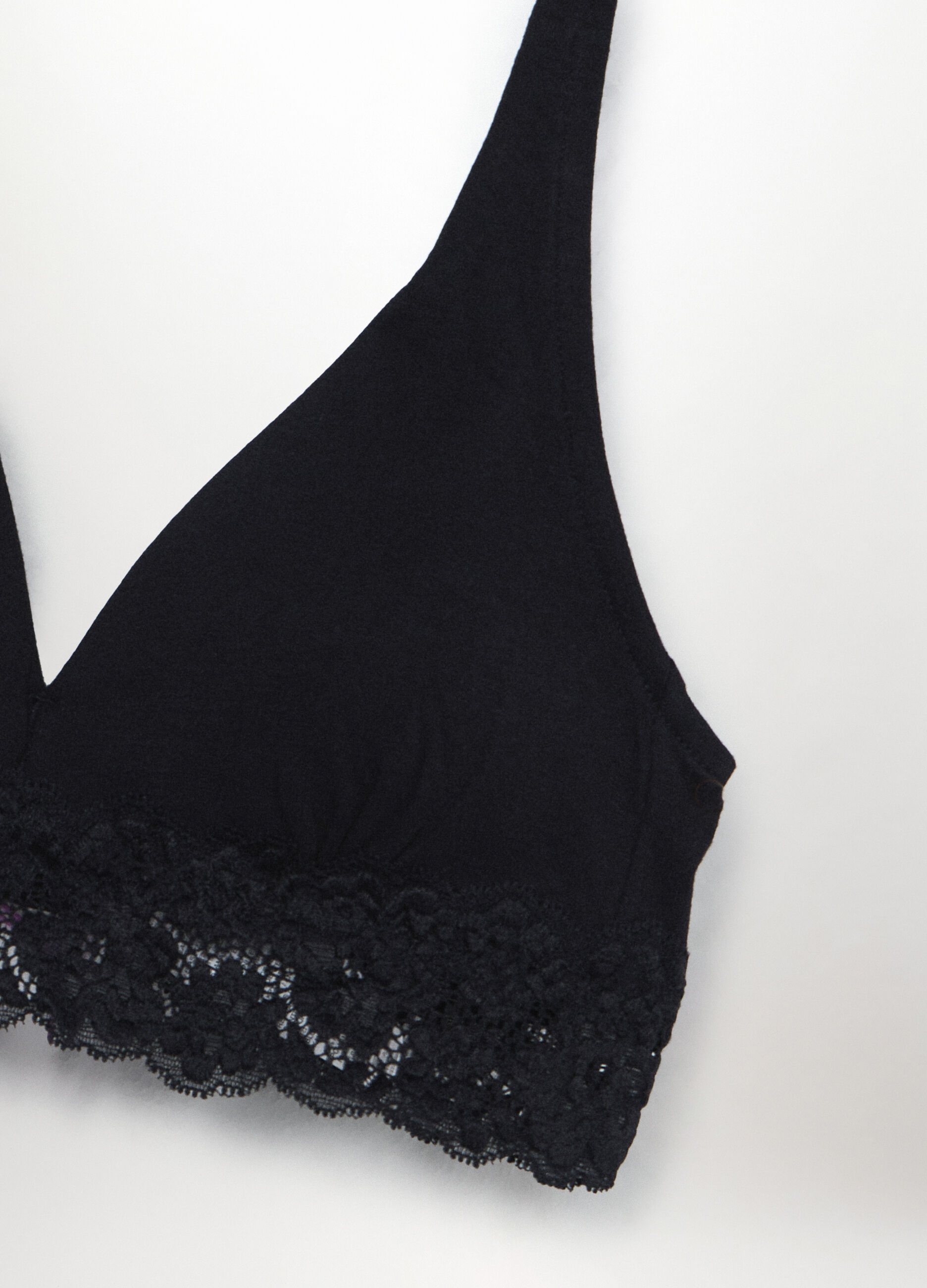 Reggiseno a triangolo in jersey di cotone stretch donna_1