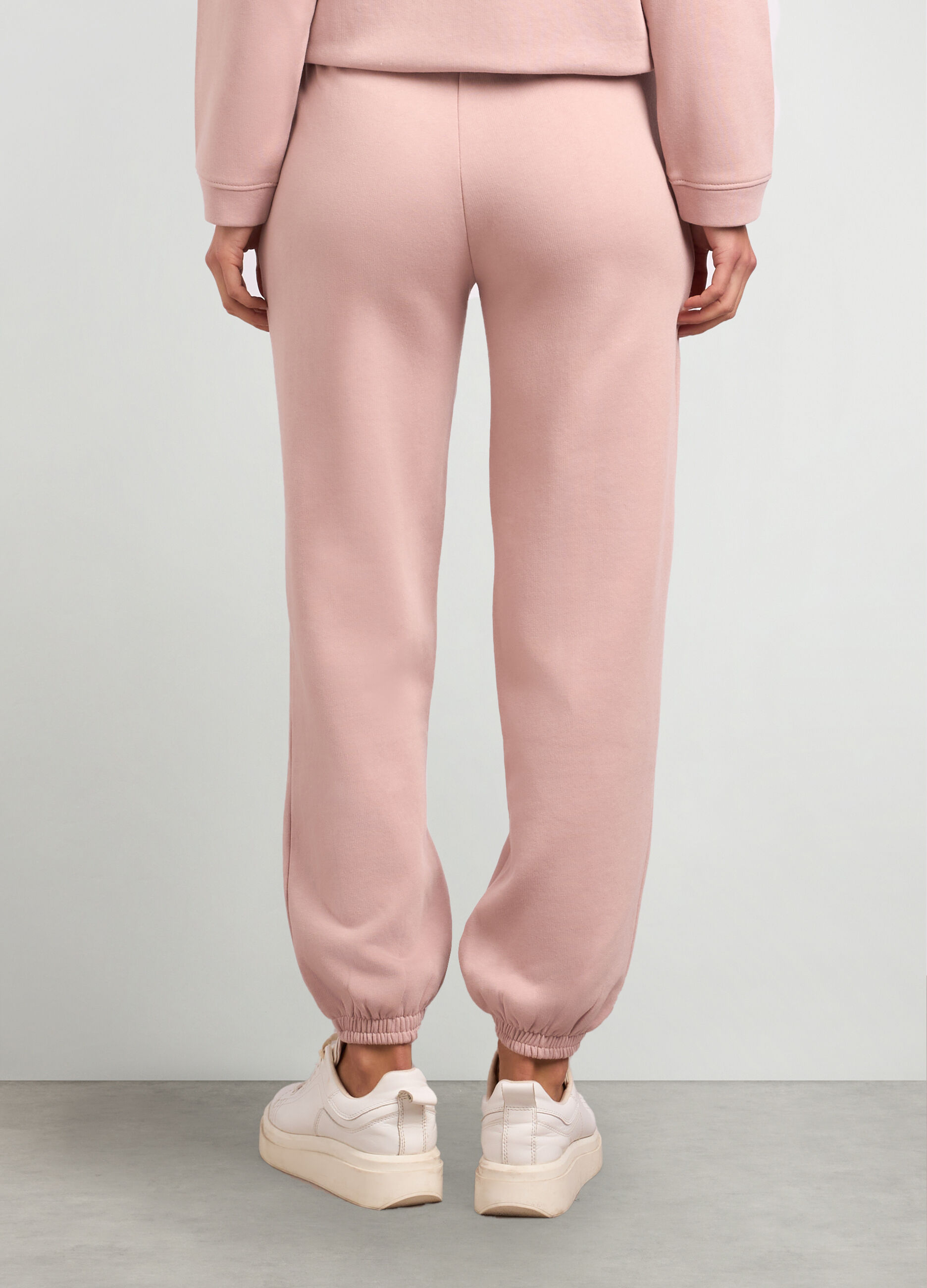 Joggers in felpa di puro cotone donna_1