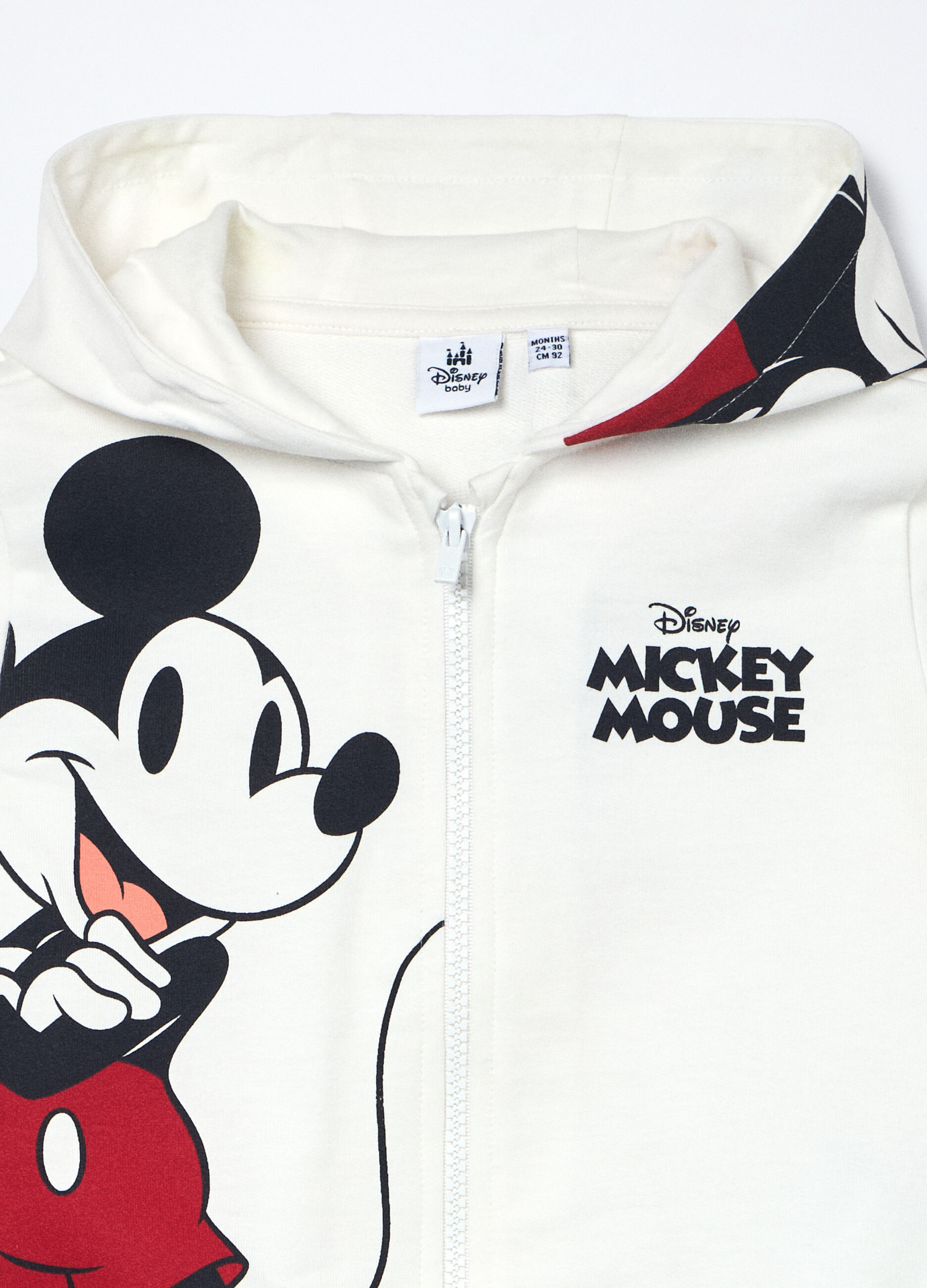 Jogging set in french terry di puro cotone neonato_2