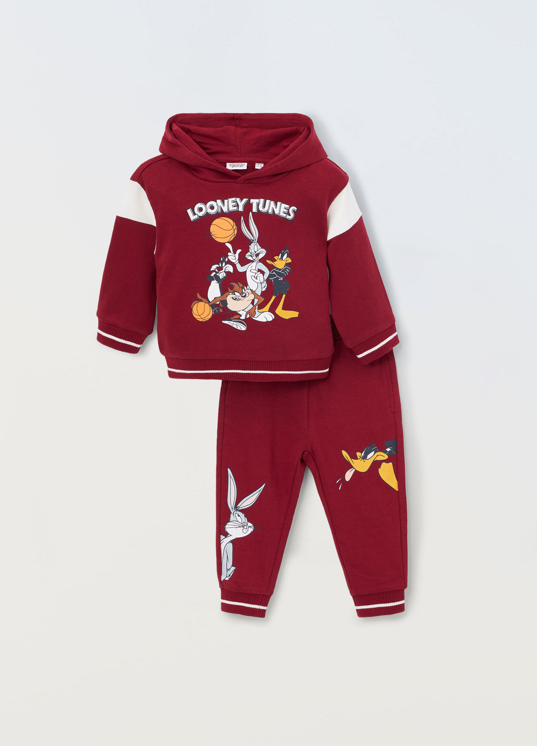 Jogging set Looney Tunes in puro cotone neonato_0