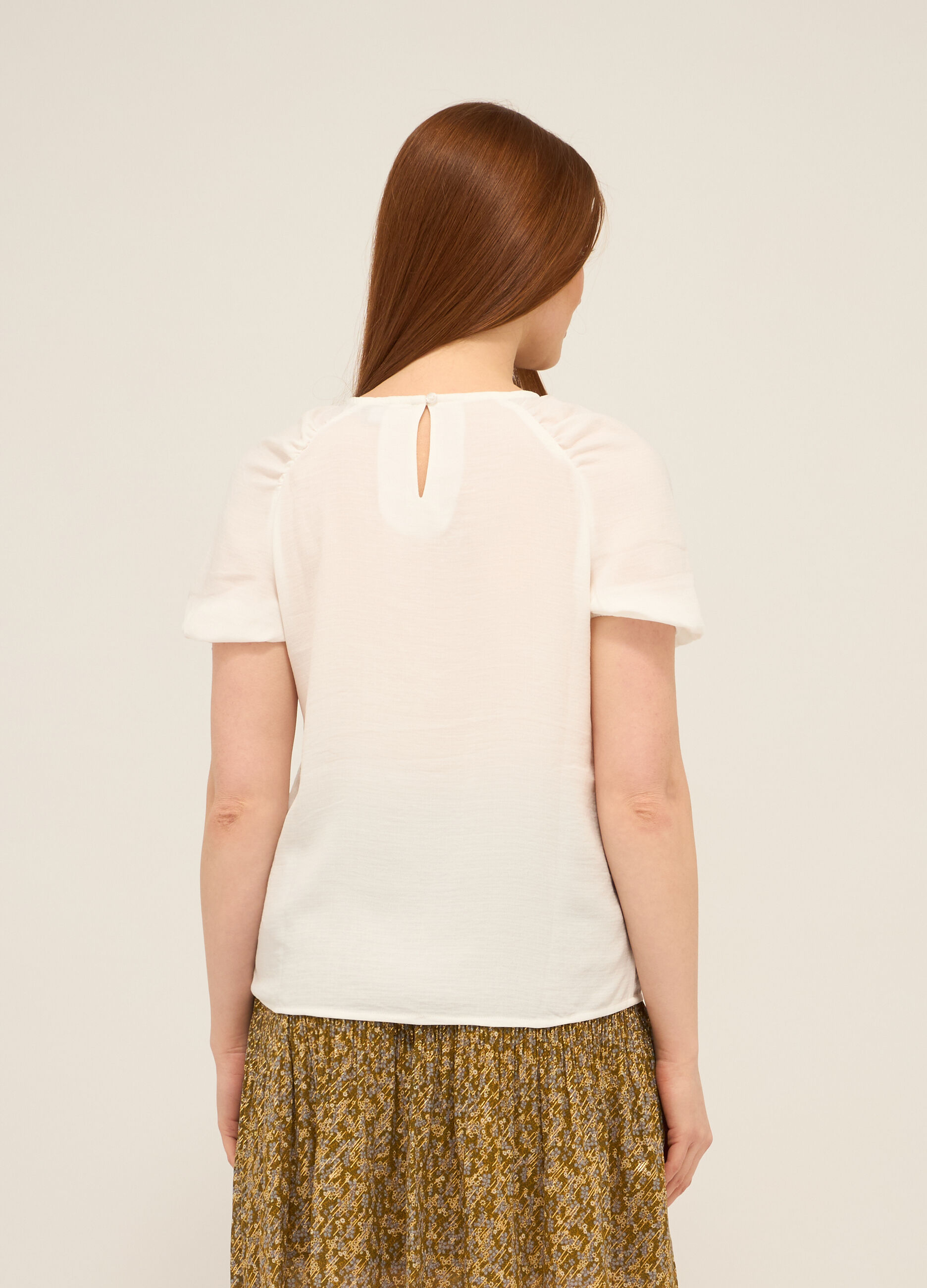 Blusa in crepe donna_1