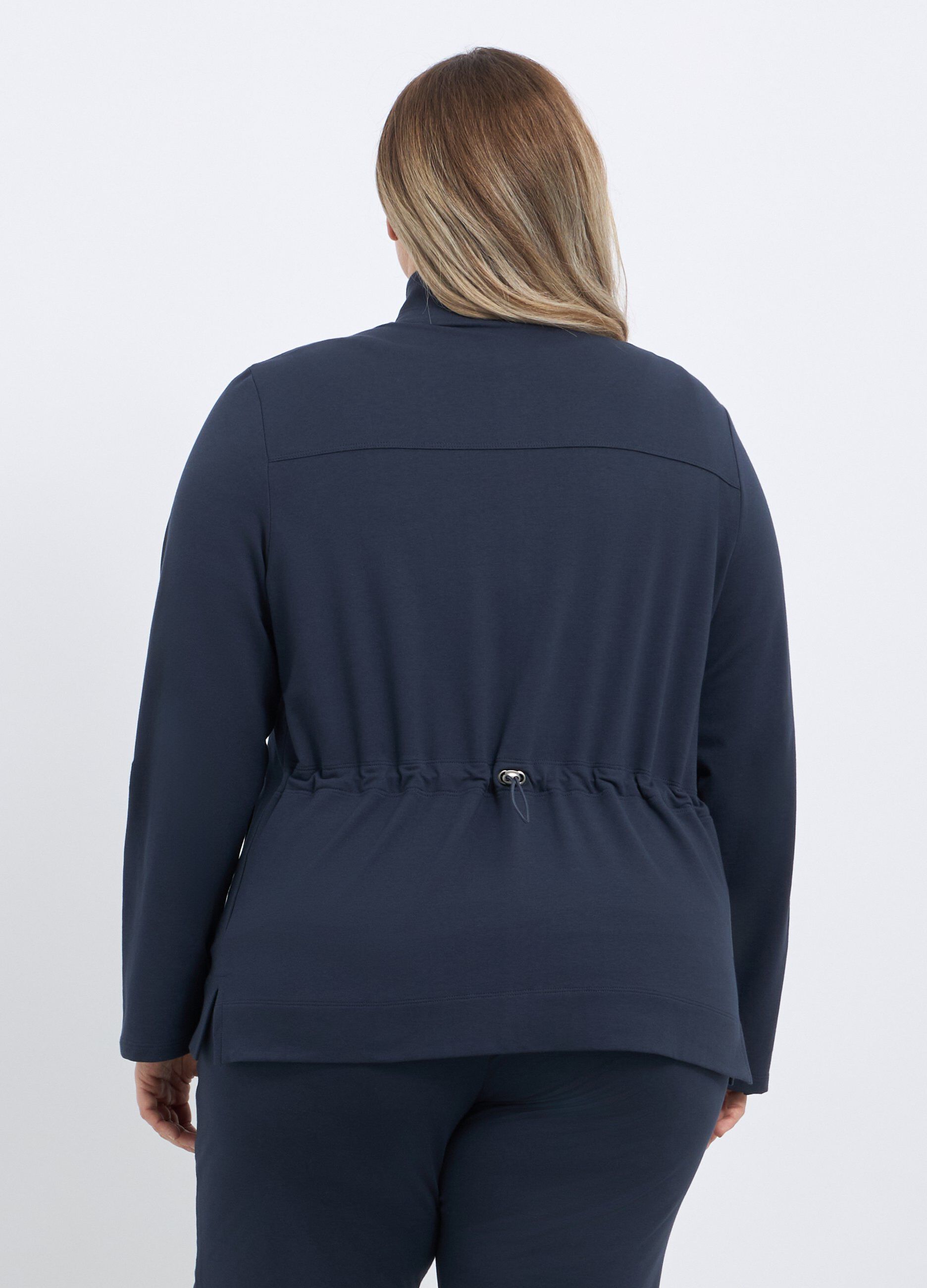 Felpa fitness in misto cotone donna curvy_1