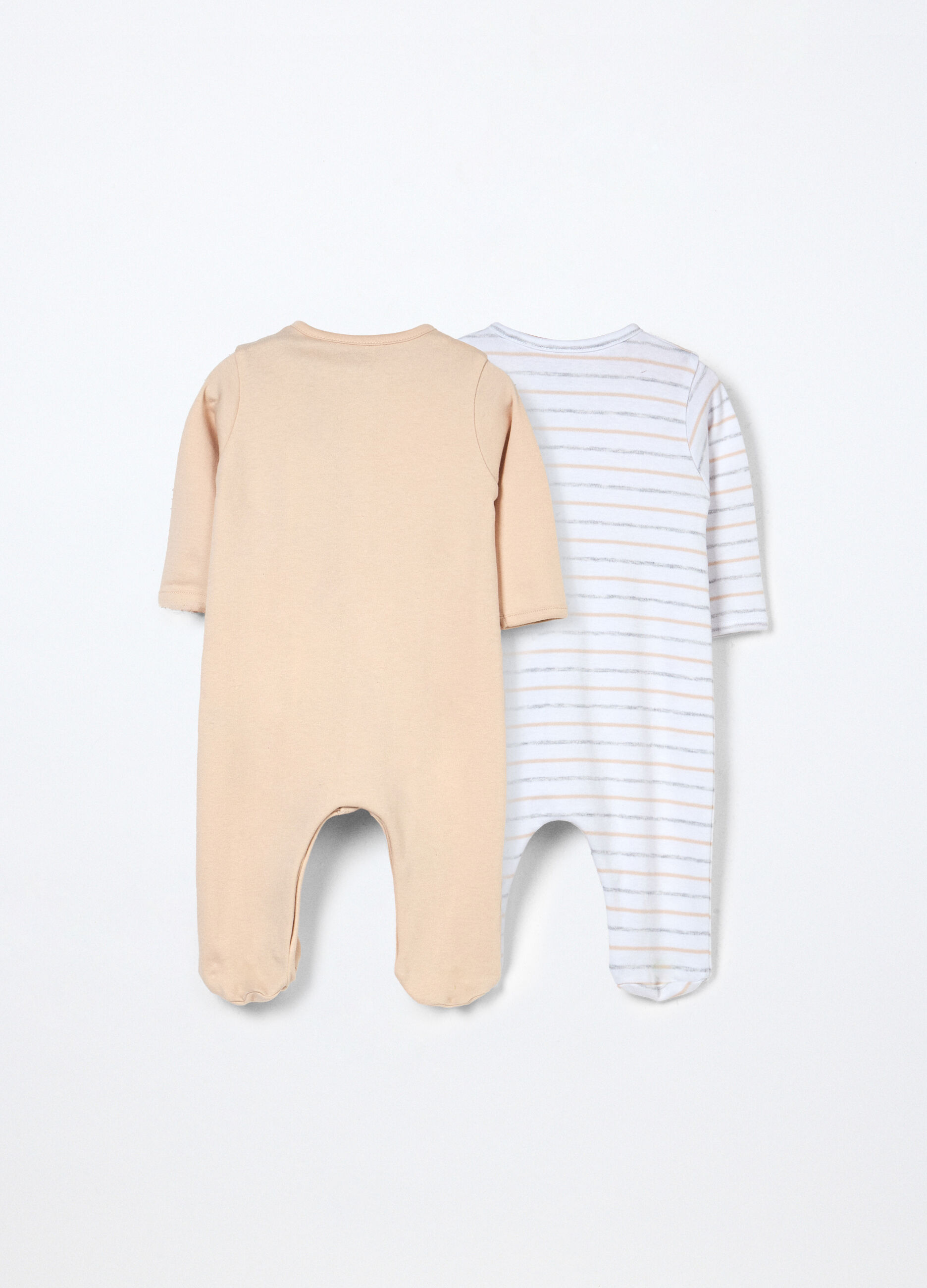 Pack 2 tutine pigiama in puro cotone neonato_1