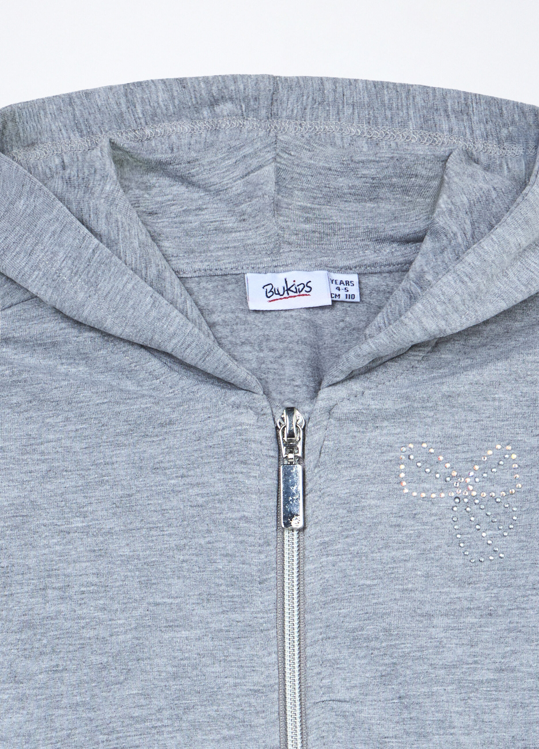 Felpa in french terry stretch bambina_2