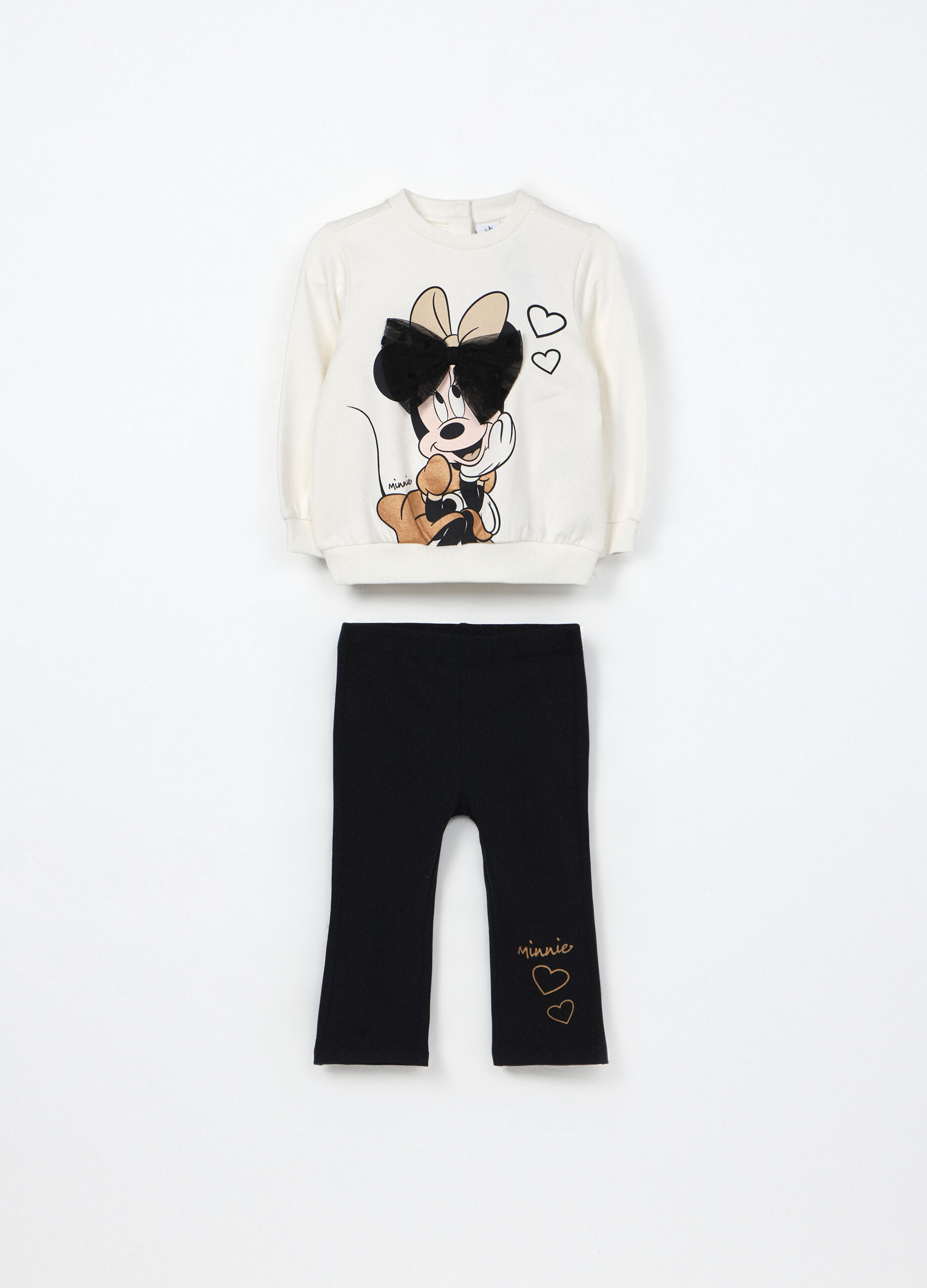 Jogging set in cotone fleece stretch neonata_0