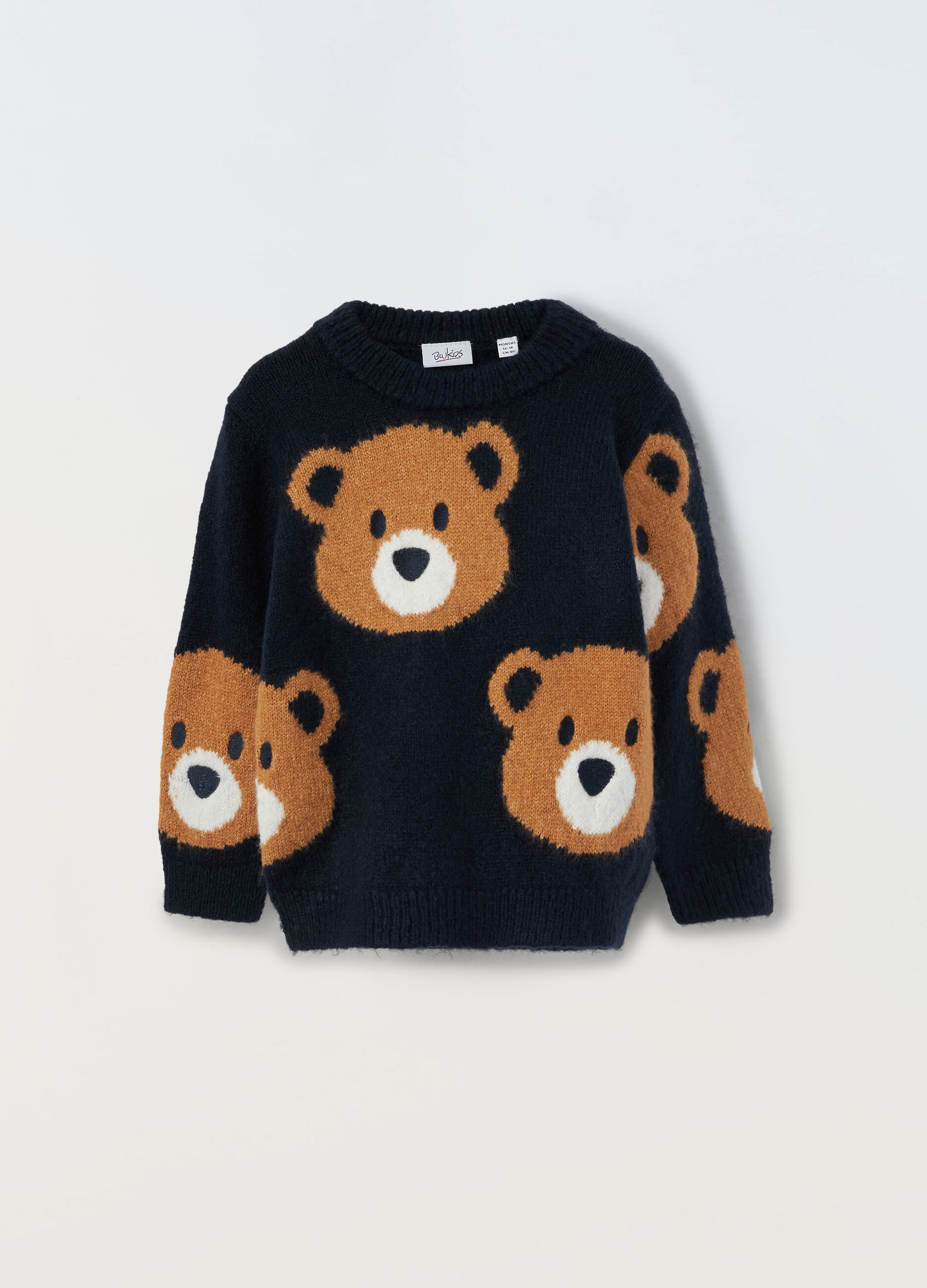 Tricot con lavorazione jacquard neonato_0