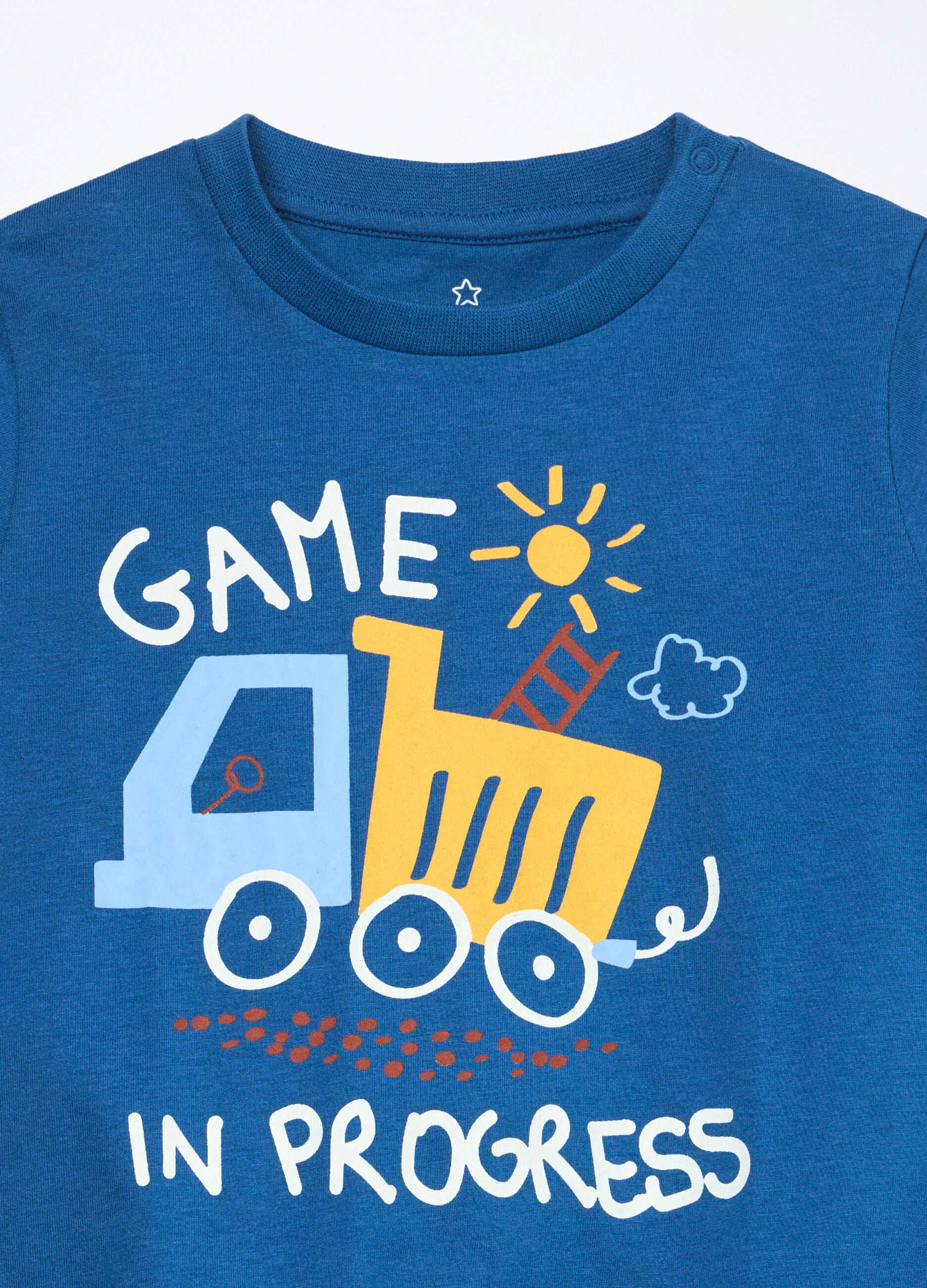 Set pigiama lungo in jersey di puro cotone neonato_2