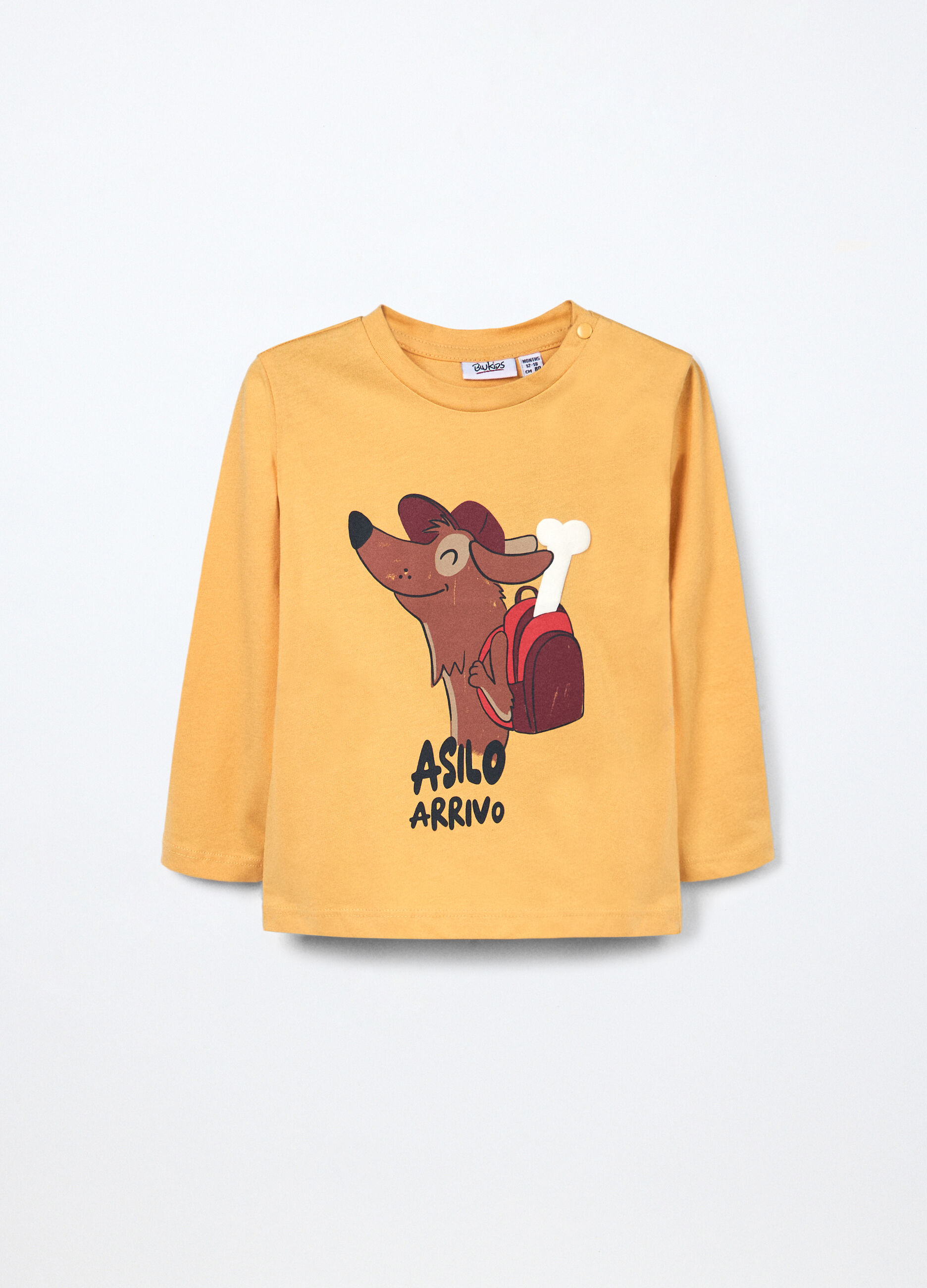 T-shirt in jersey di puro cotone neonato_0