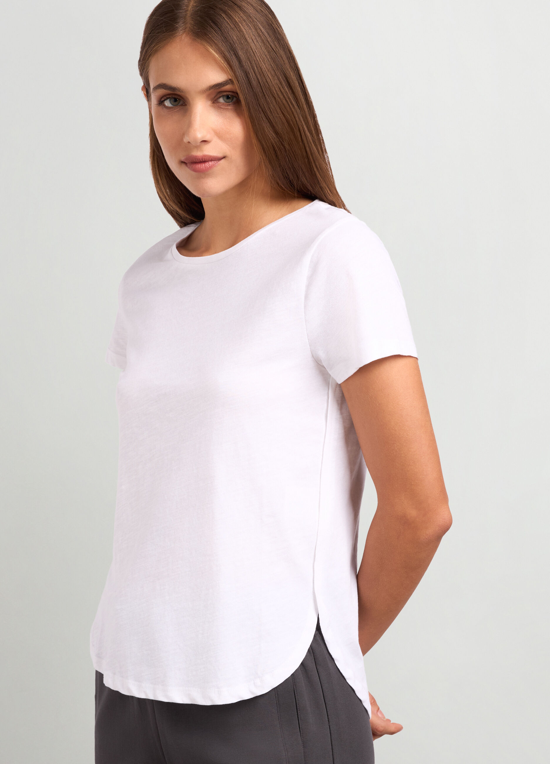 T-shirt in puro cotone donna_2