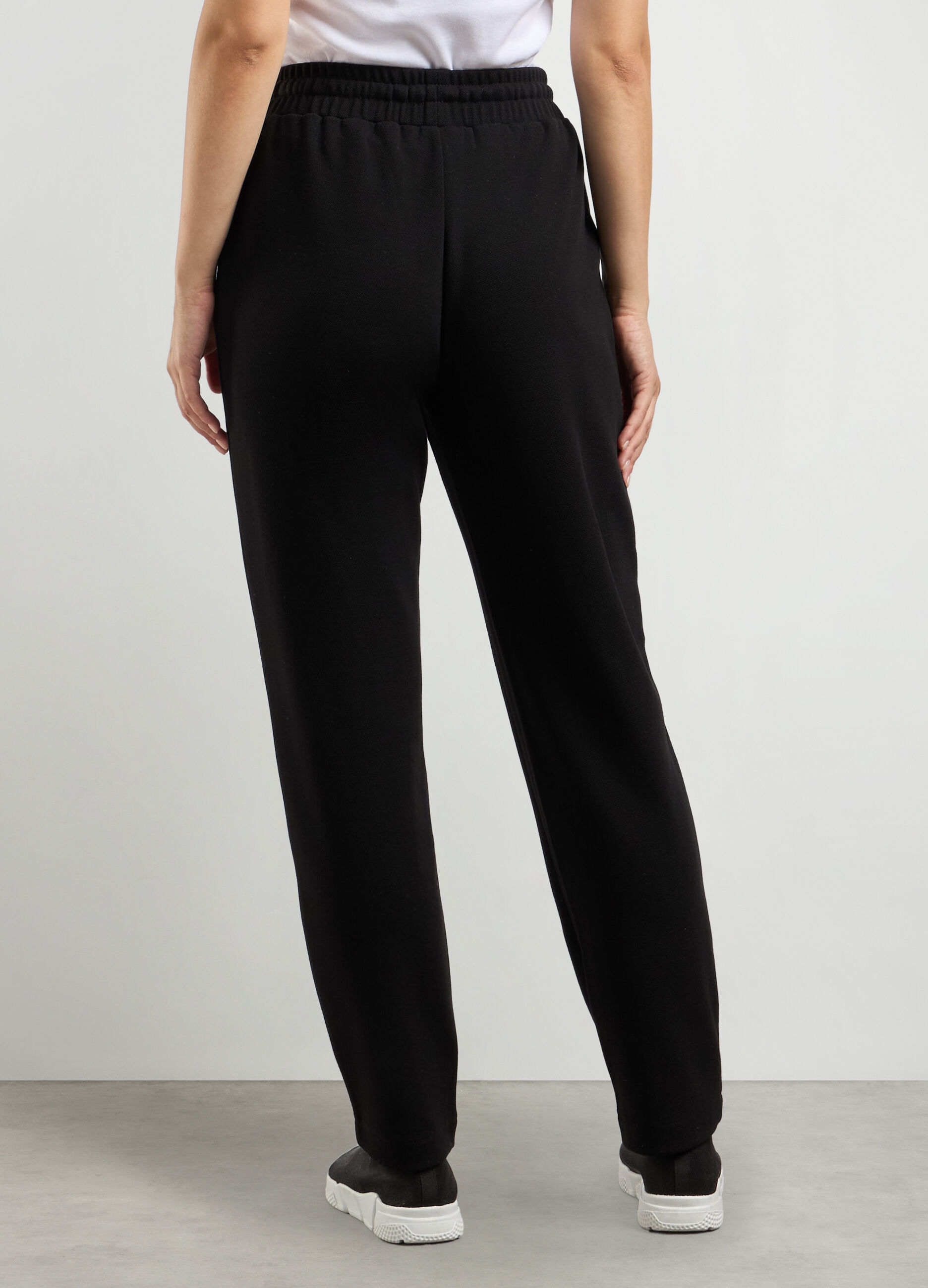 Joggers in misto viscosa piquet donna_1