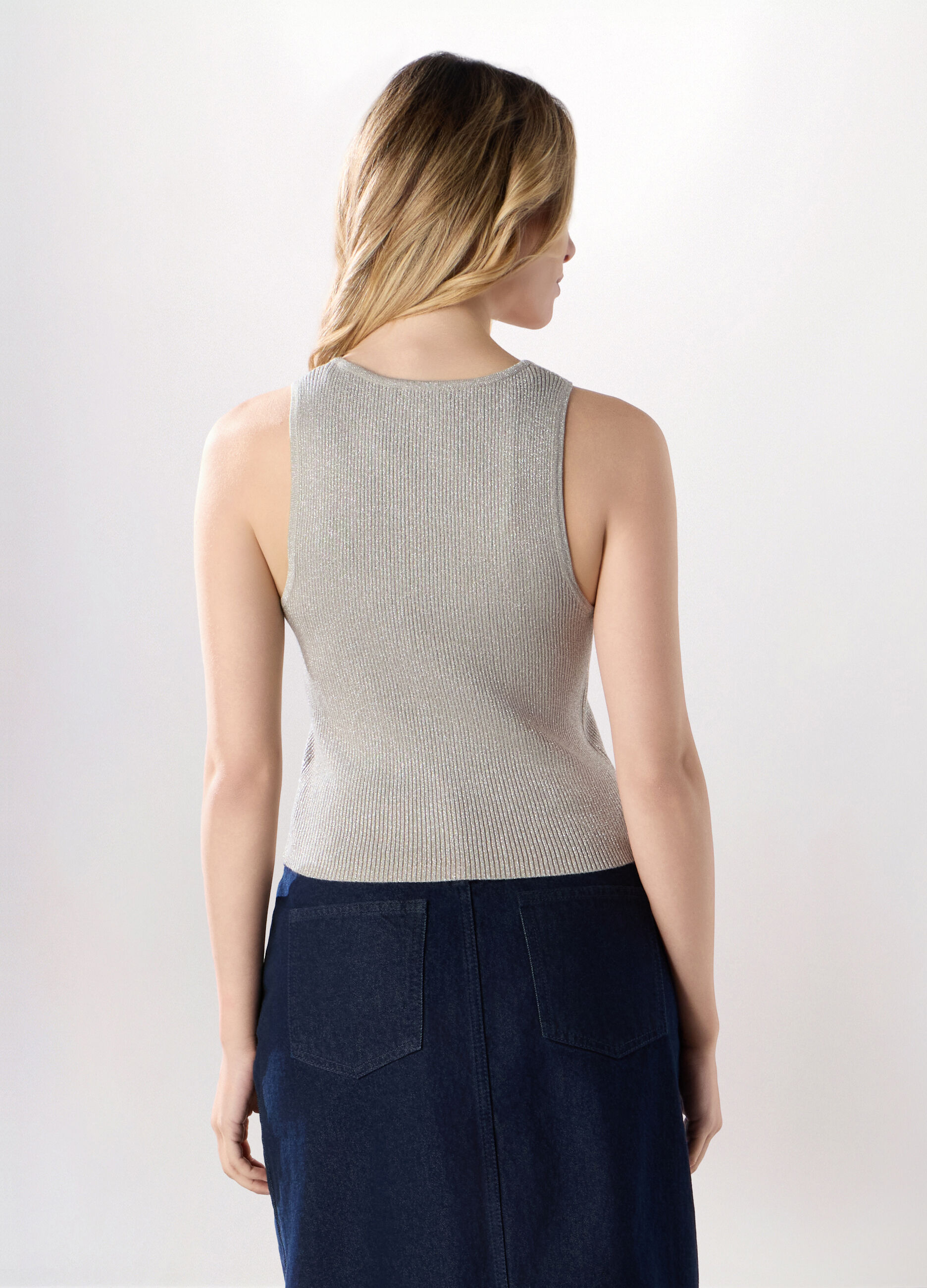 Top tricot misto viscosa donna_1