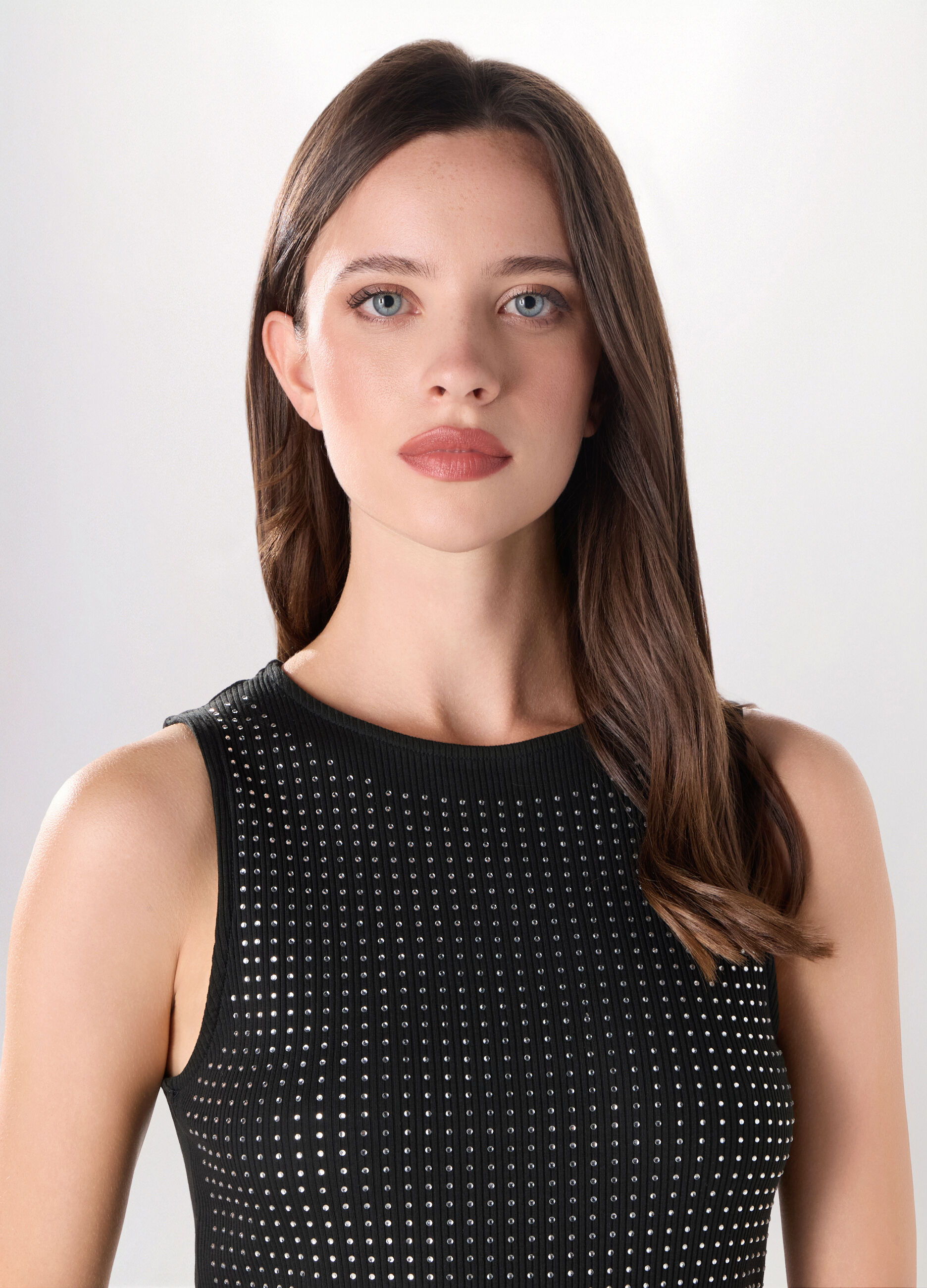 Top in costina di cotone stretch donna_2