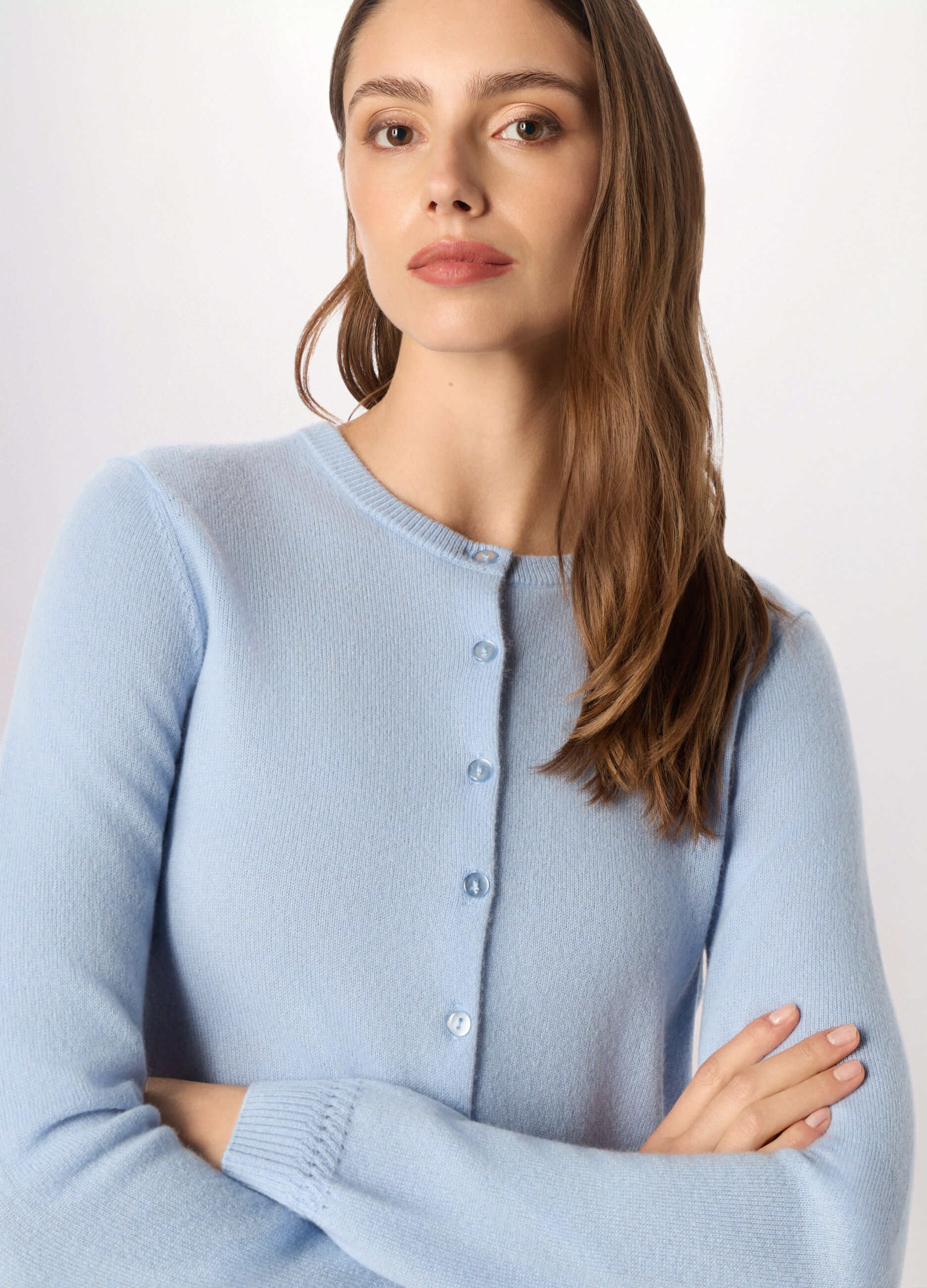 Cardigan in puro cashmere donna_2