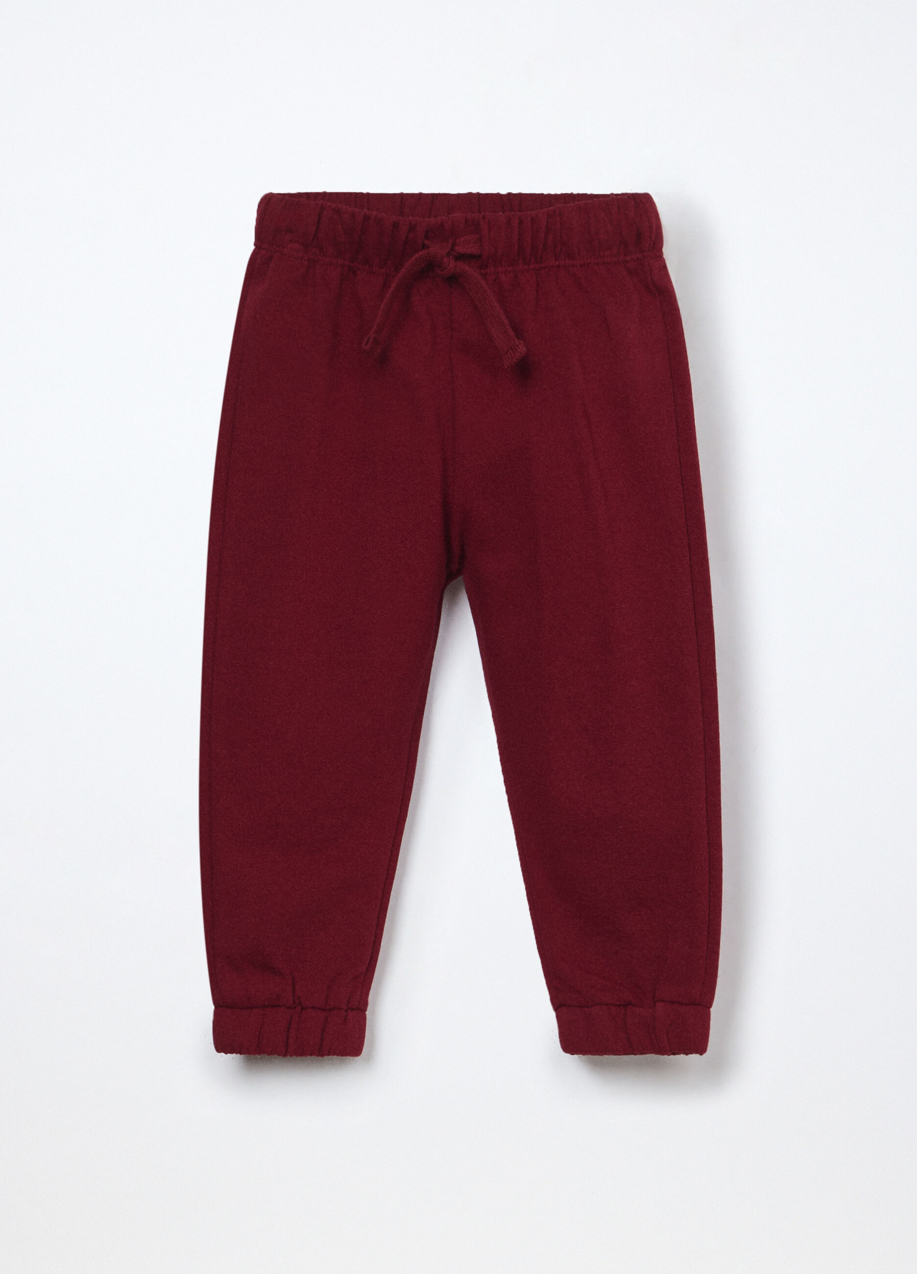 Jogger in french terry di puro cotone neonato_0
