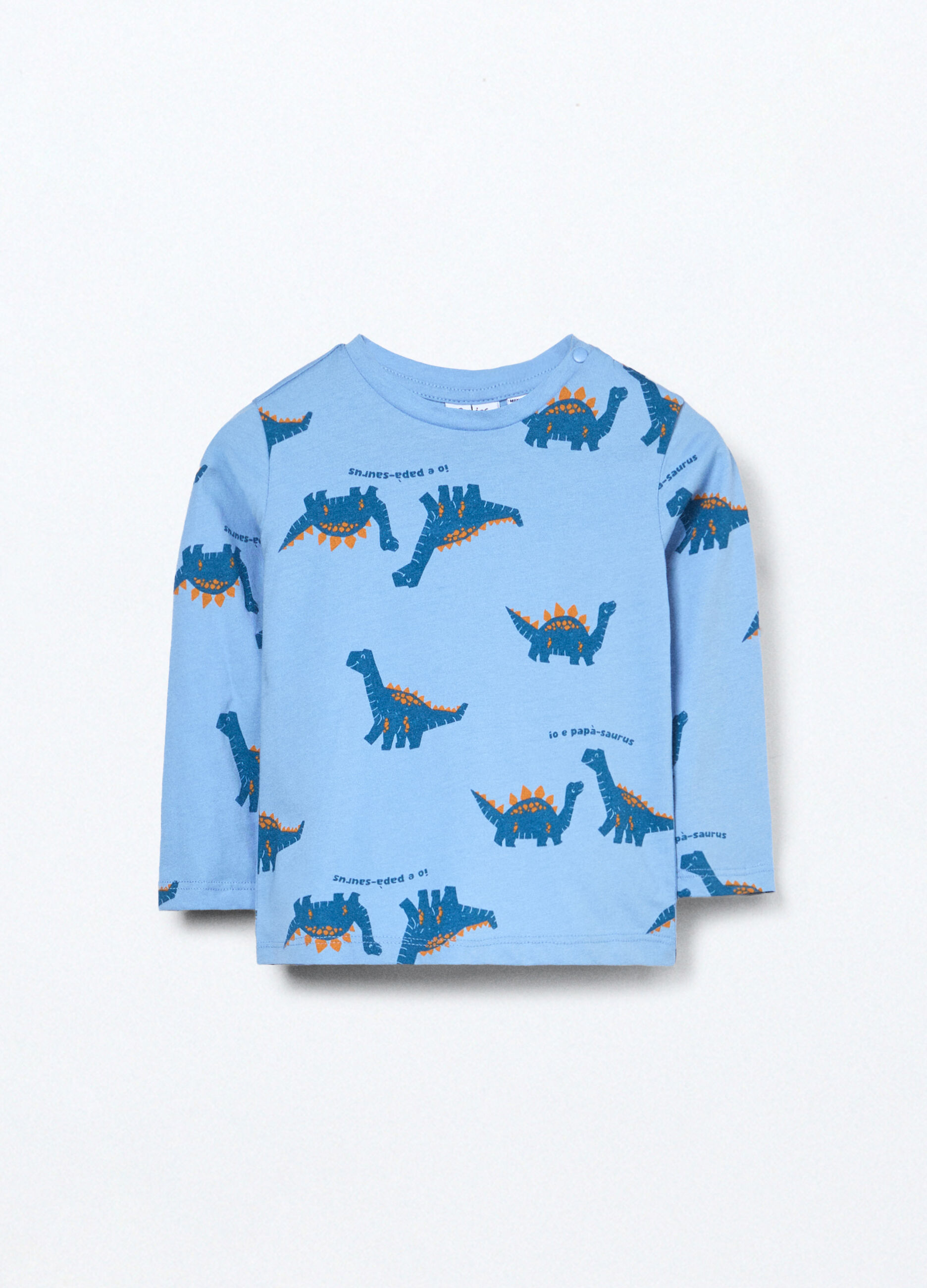 T-shirt in jersey di puro cotone neonato_0