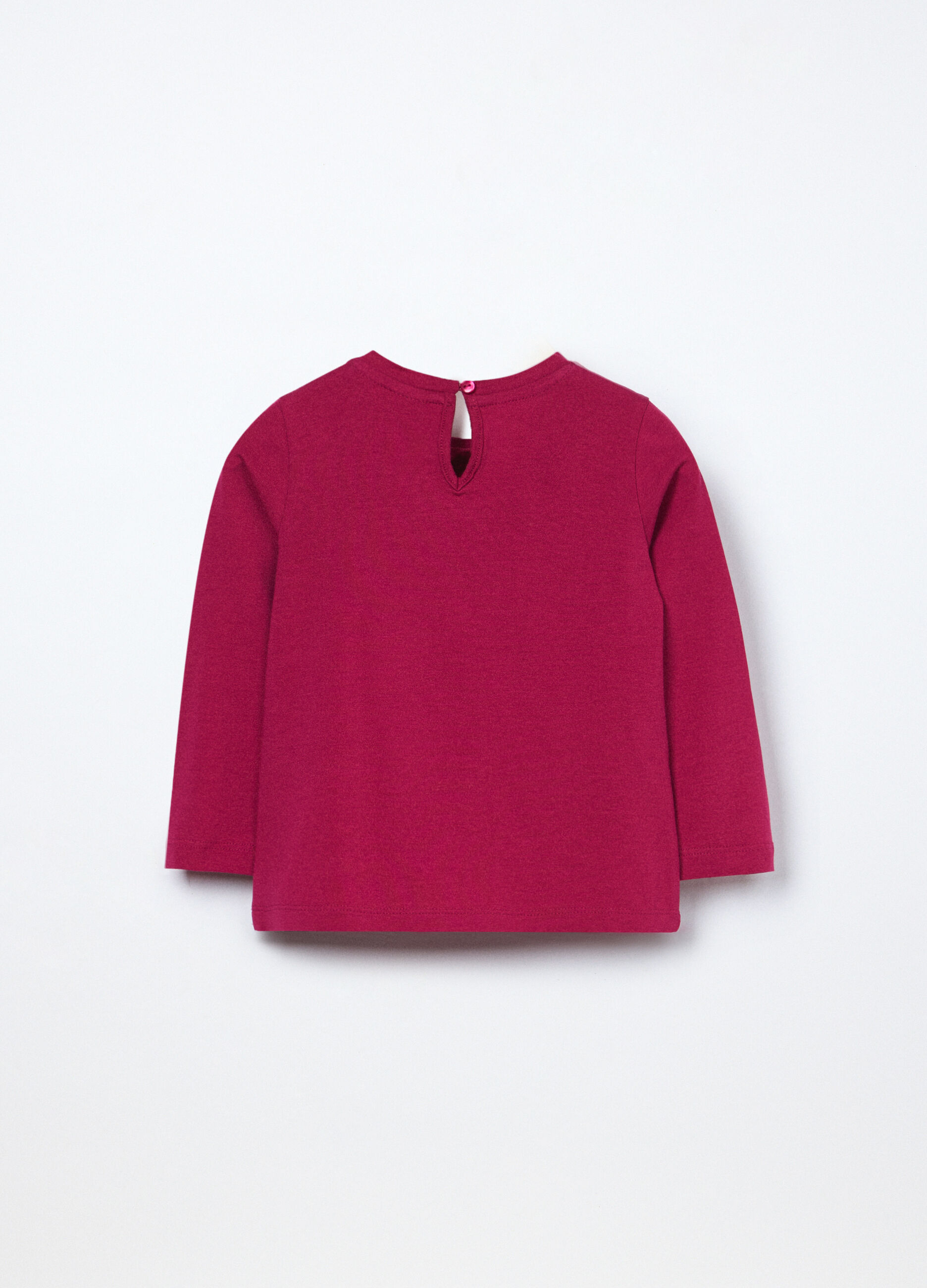 T-shirt in jersey di cotone stretch neonata_1