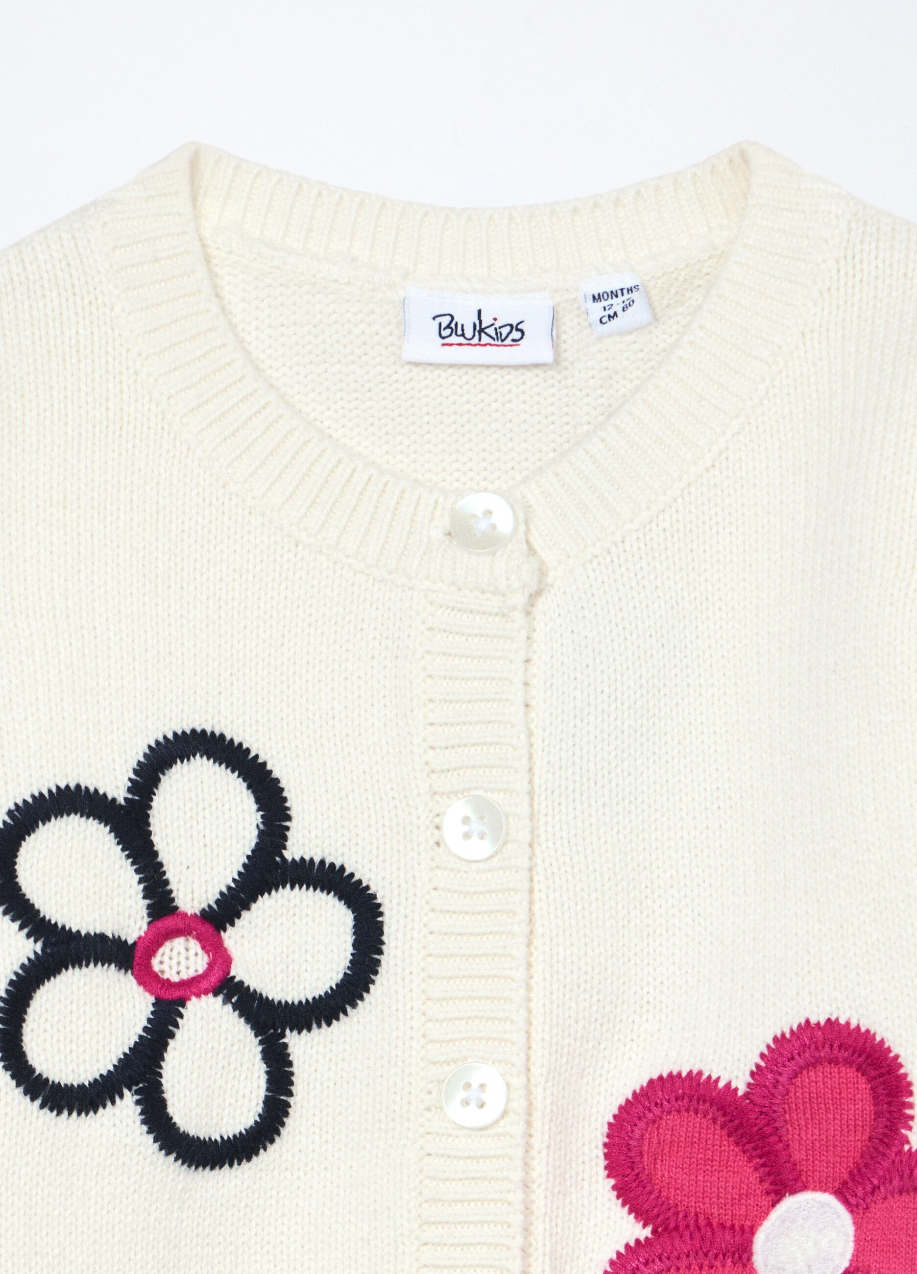 Cardigan tricot in puro cotone neonata_2