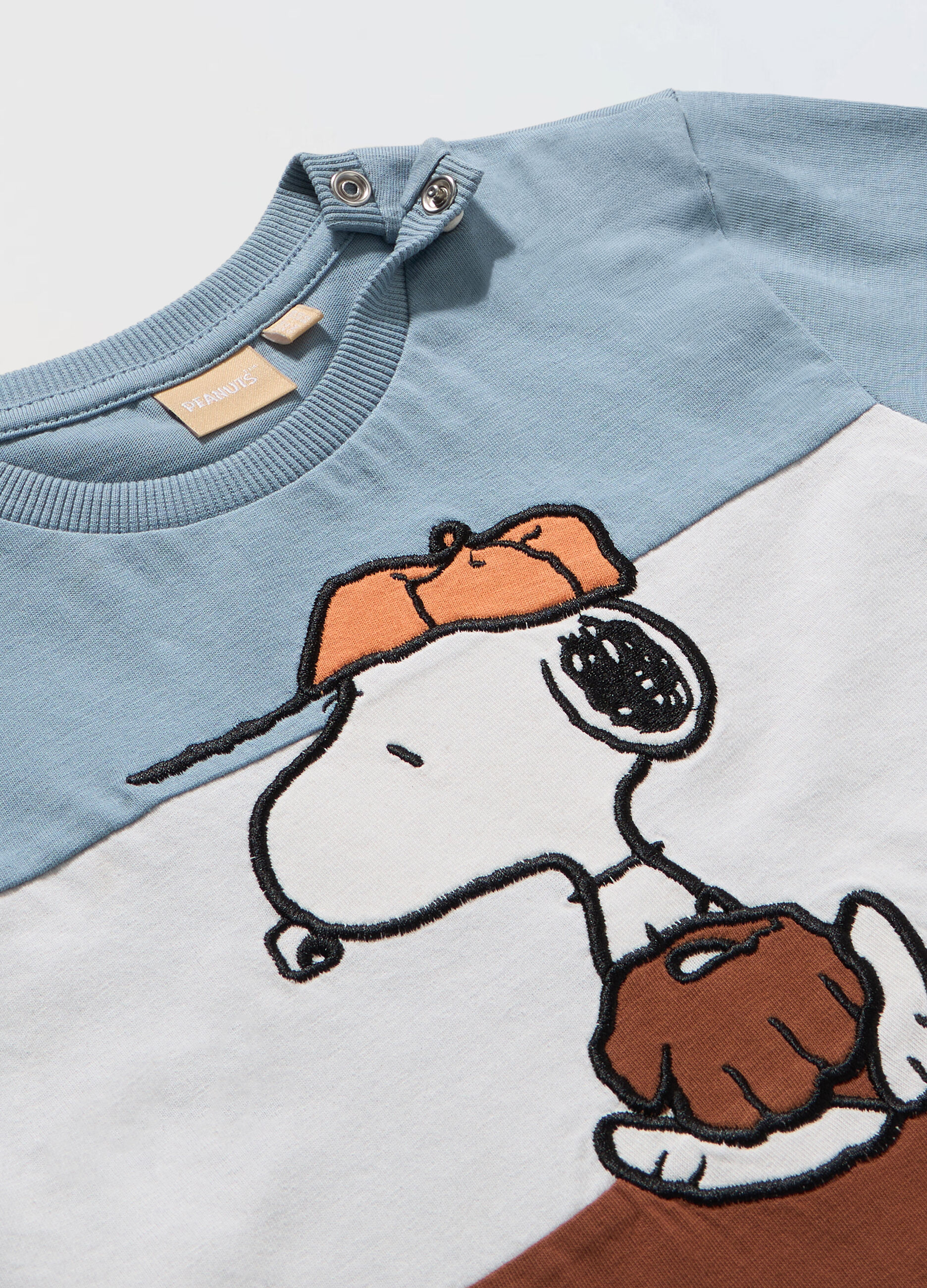 T-shirt Snoopy in puro cotone neonato_1