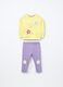 Jogging set in french terry di cotone stretch neonata_0