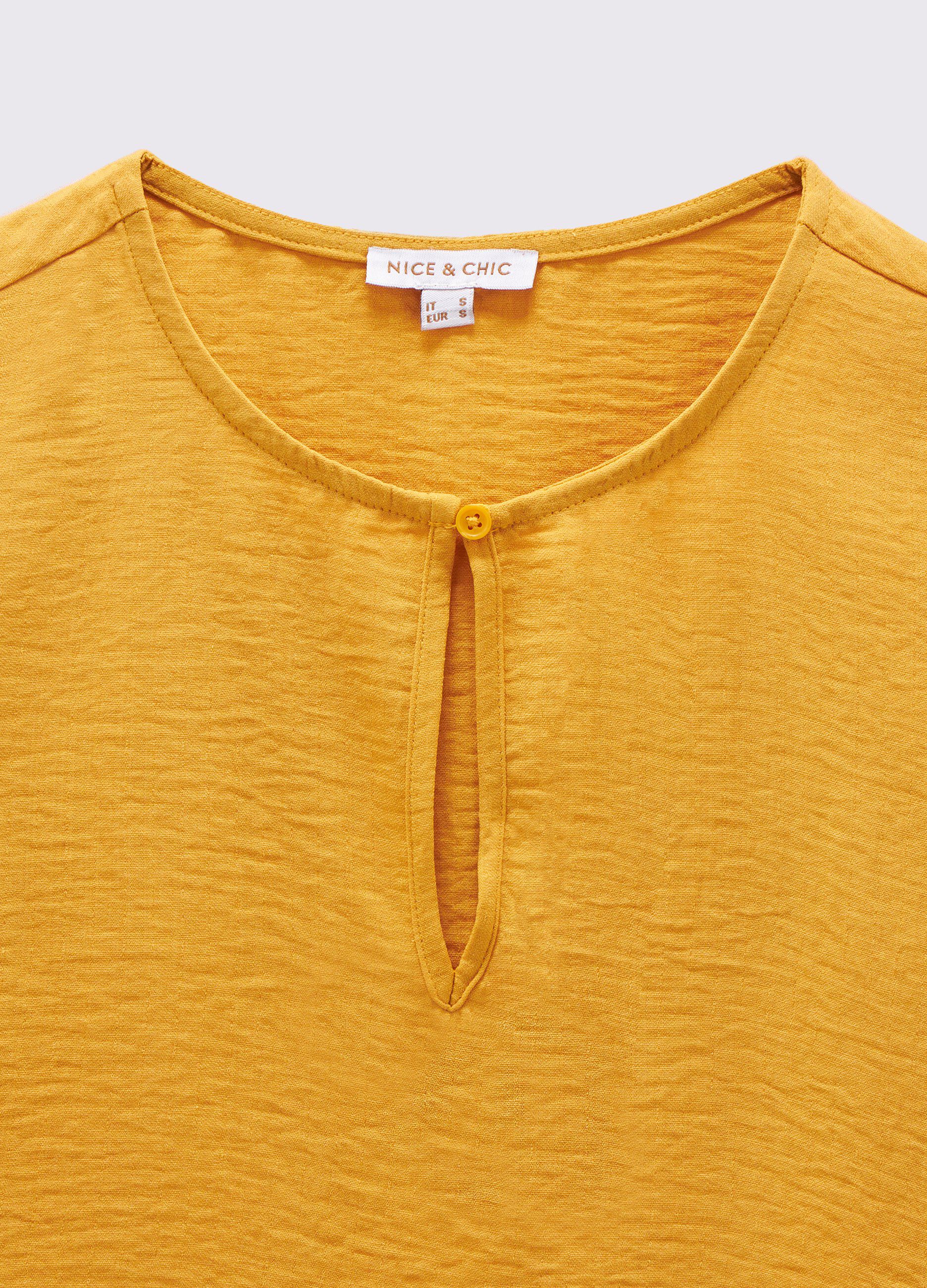 Blusa con chiusura a goccia donna_1