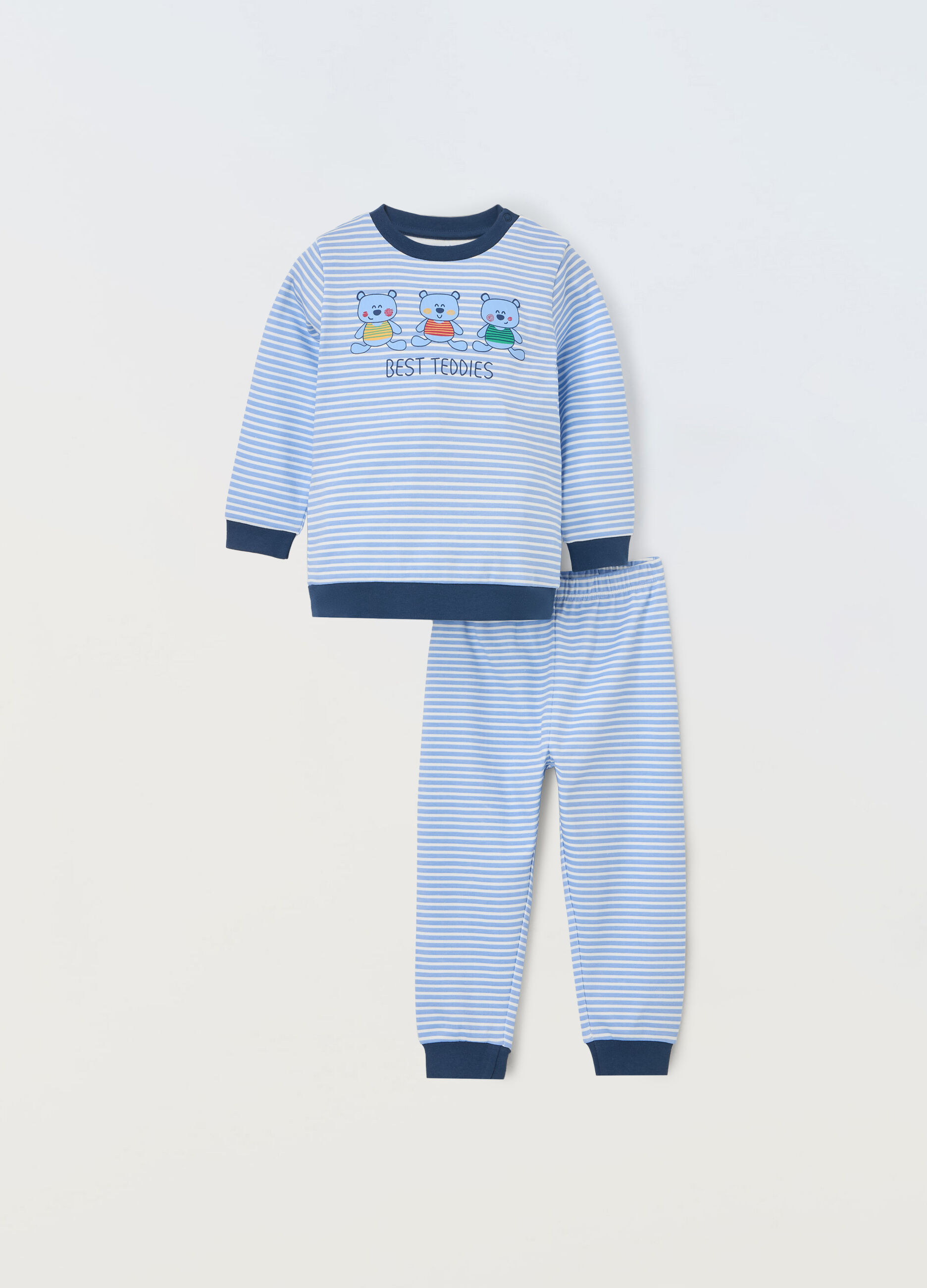 Set pigiama lungo in puro cotone neonata_0