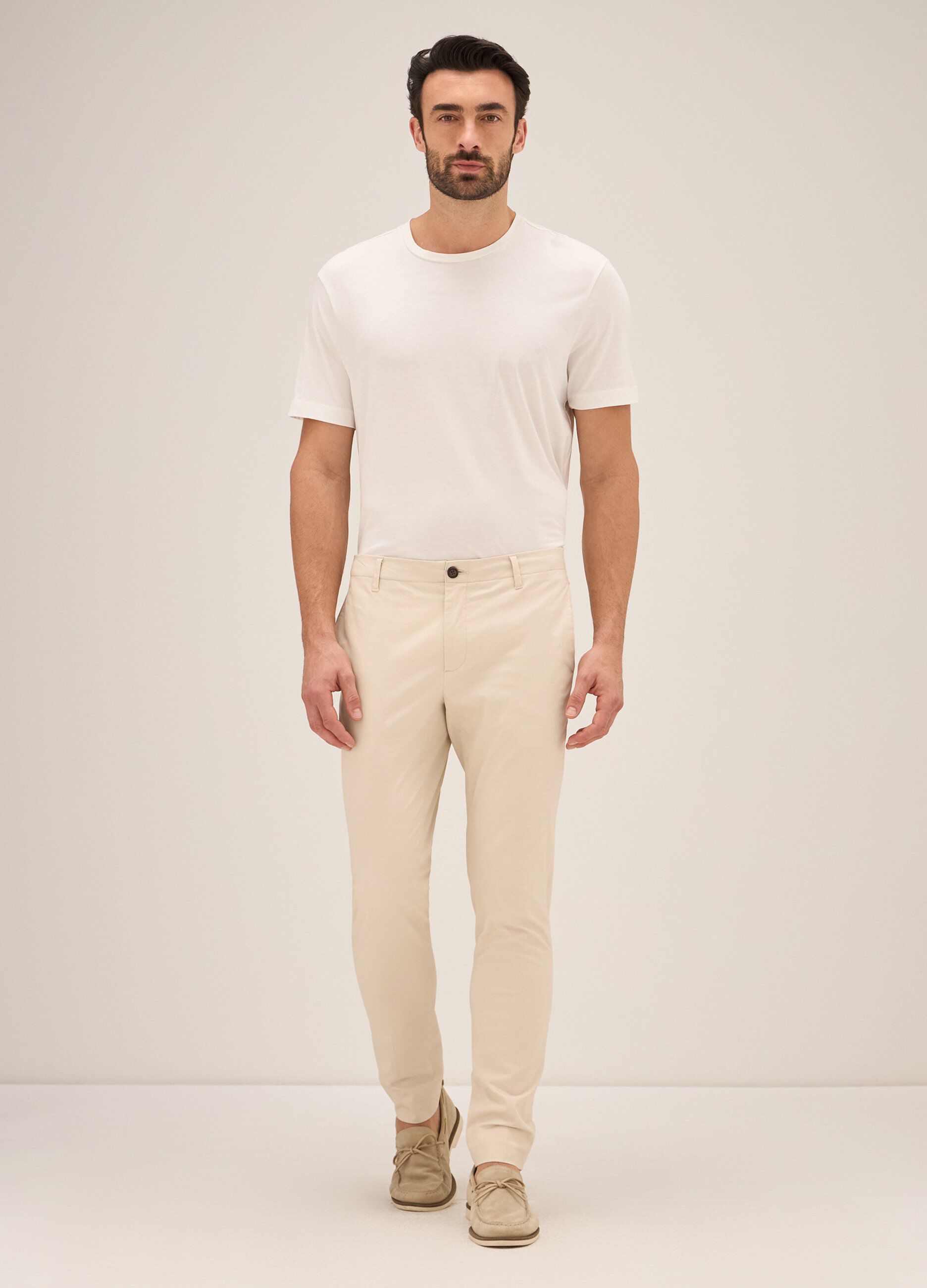 Pantaloni Rumford in cotone stretch uomo_0