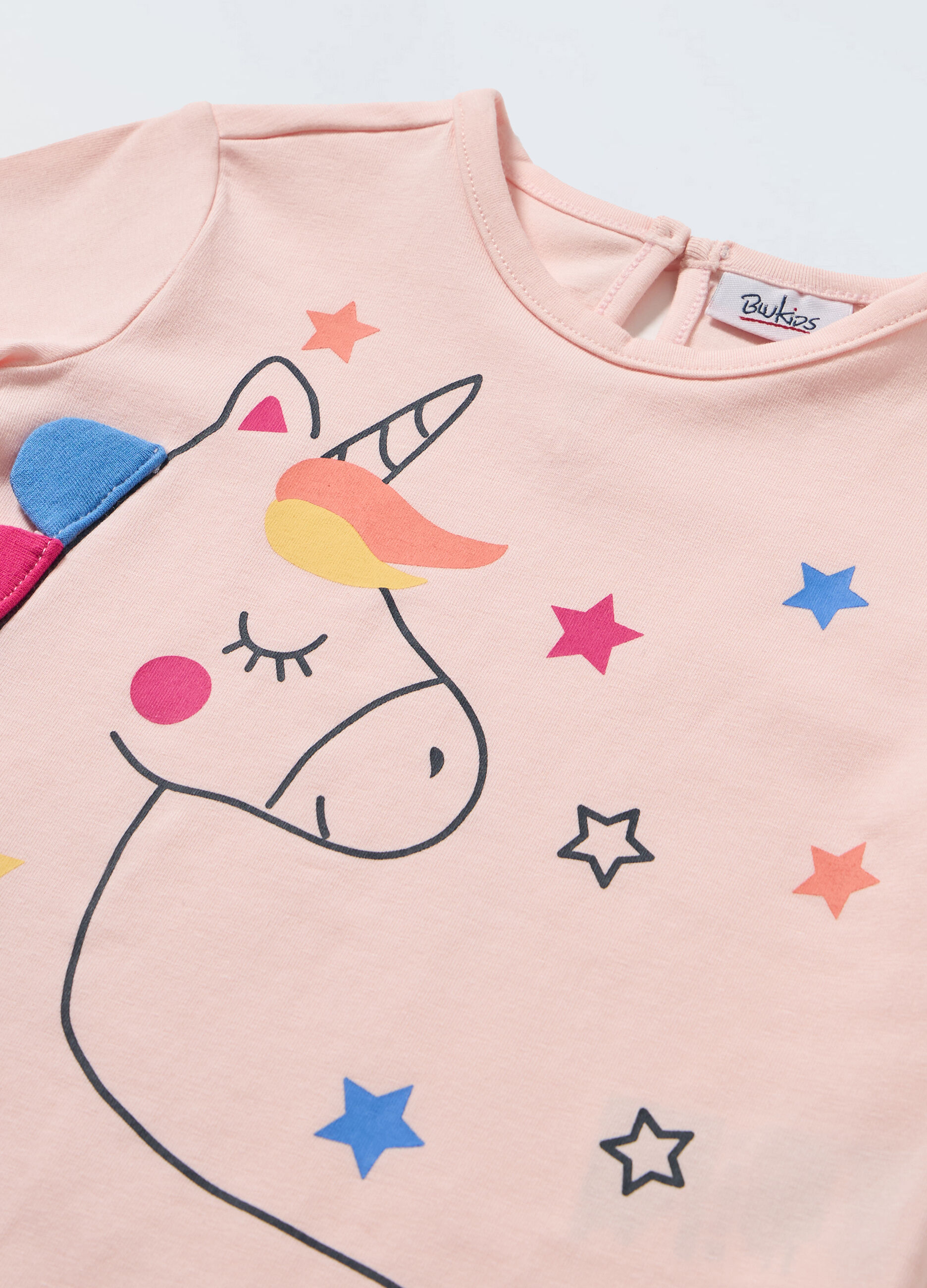 T-shirt a maniche lunghe in jersey stretch neonata_1