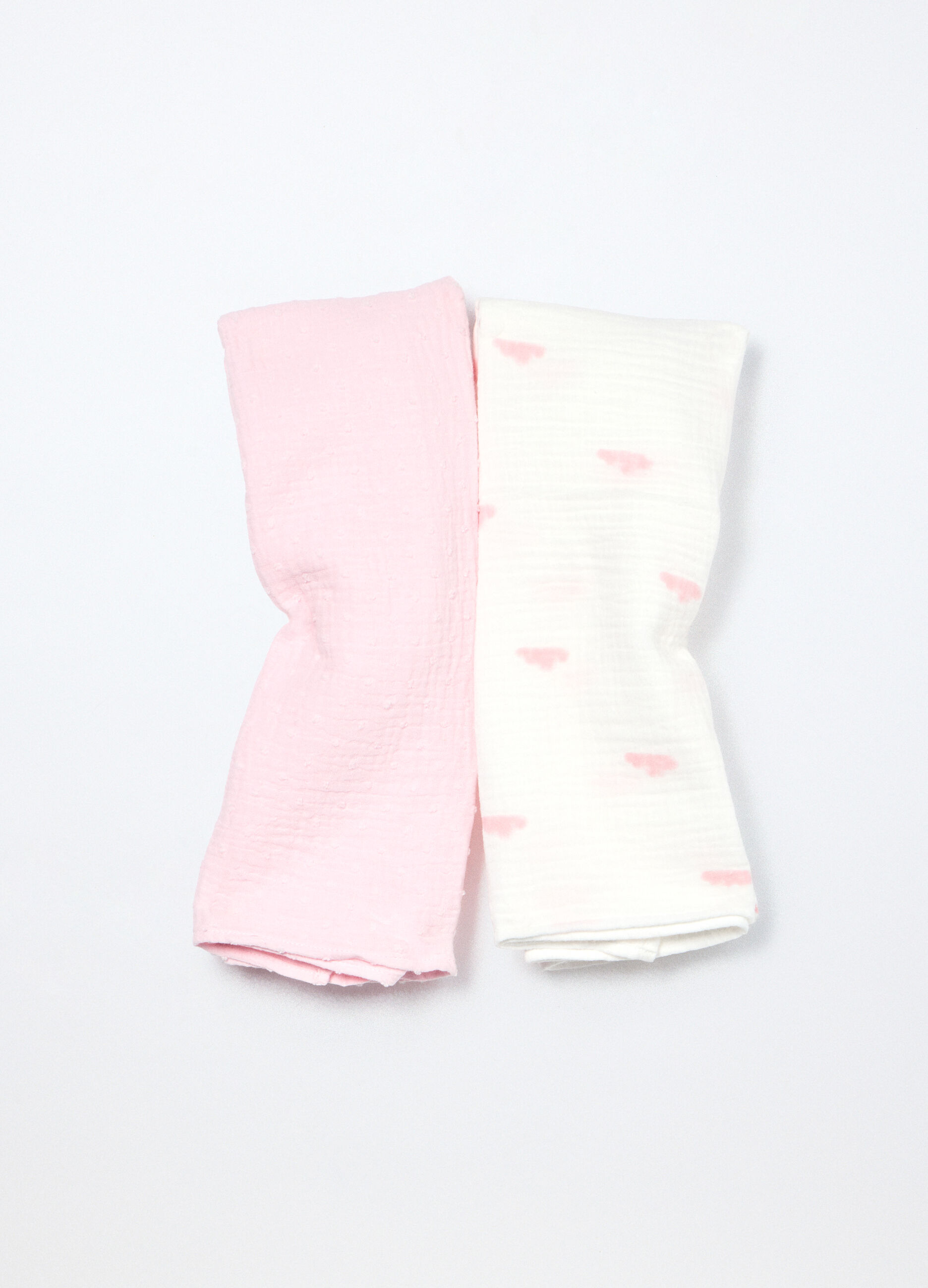 Pack 2 mussole in puro cotone neonata_0
