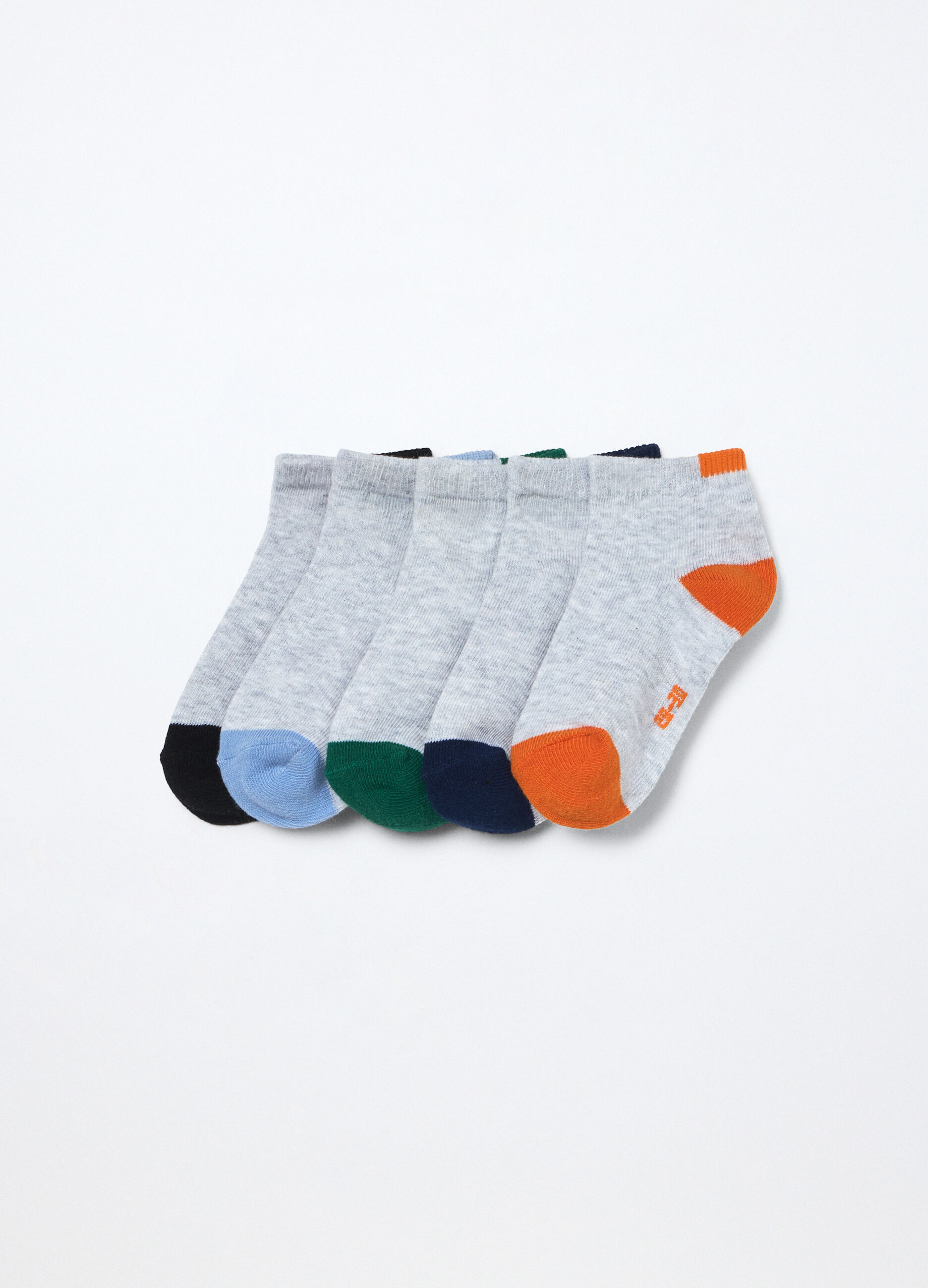 Pack 5 calze corte misto cotone bambino_0